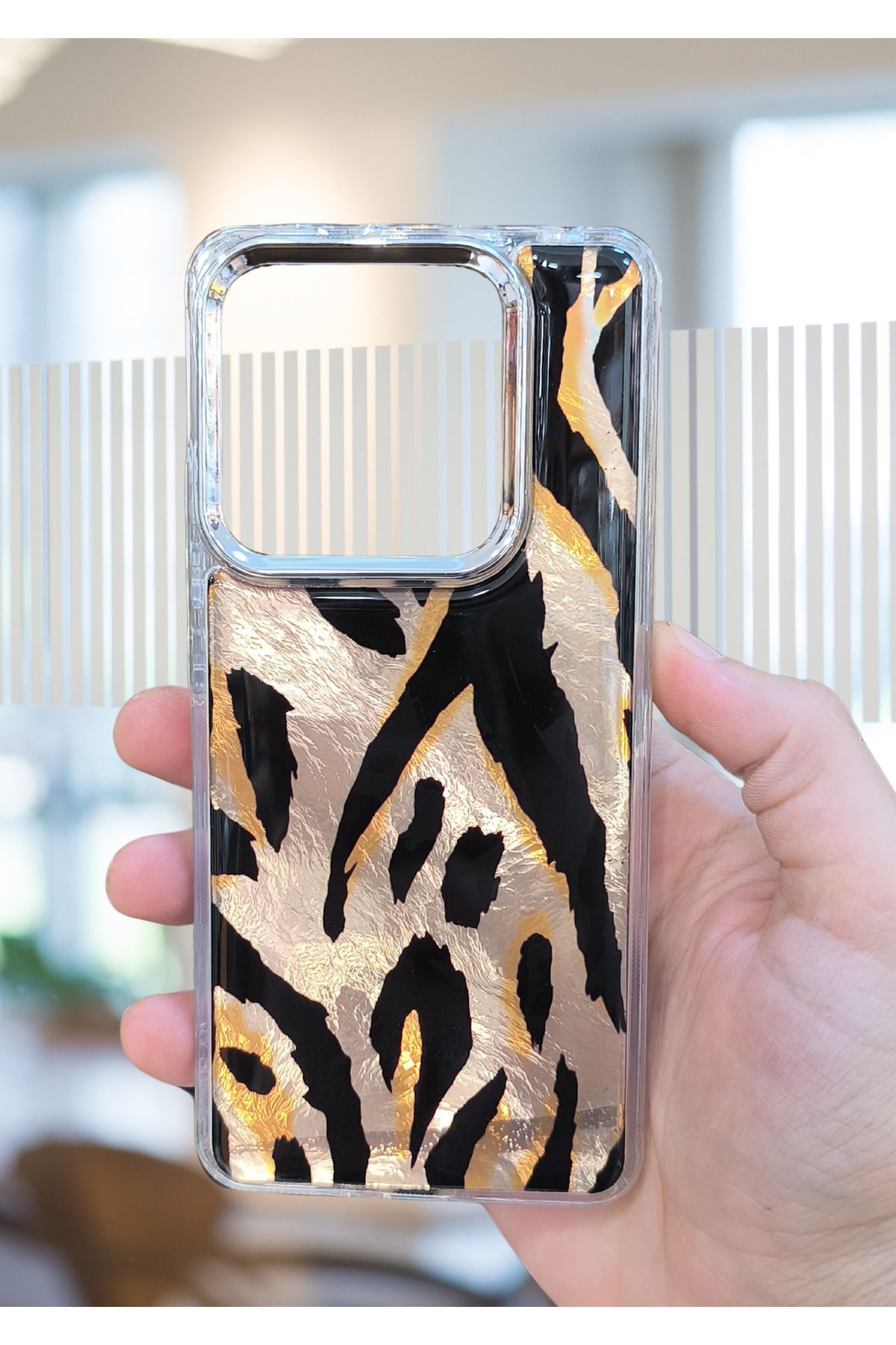 BCASE Redmi Note 13 4G Leopar Desenli Kılıf Lüx Silikon