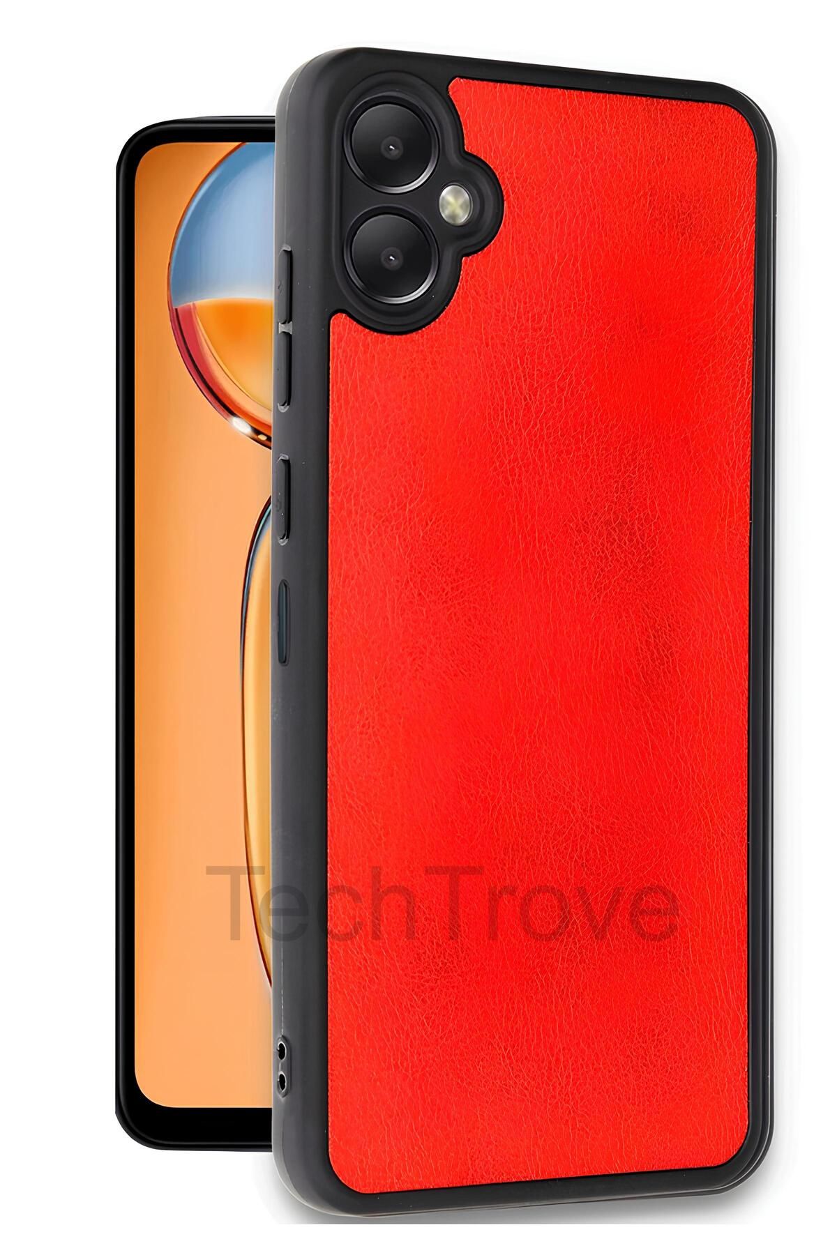 TechTrove Samsung Galaxy A06 Kılıf Premium Deri Dokulu Ekstra Darbe Korumalı Kapak