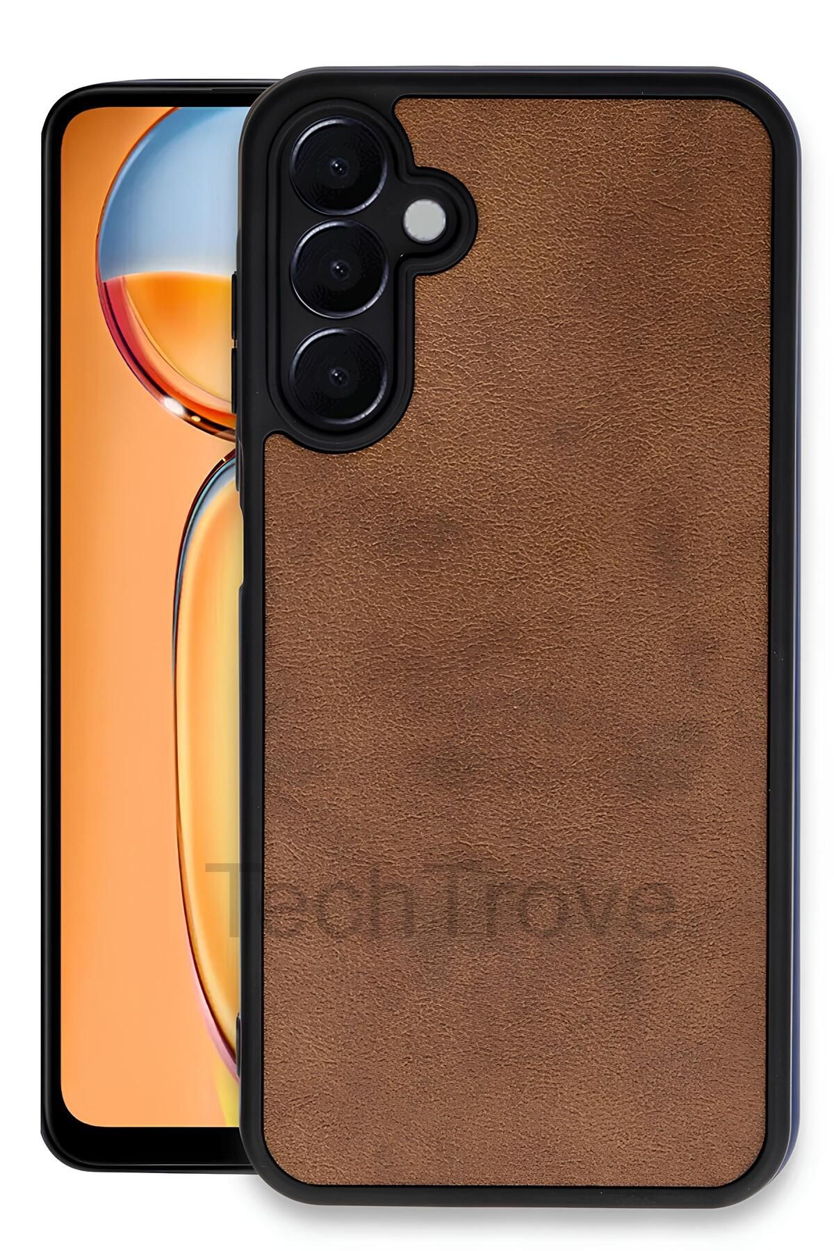 TechTrove Samsung Galaxy M15 Kılıf Premium Deri Dokulu Ekstra Darbe Korumalı Kapak