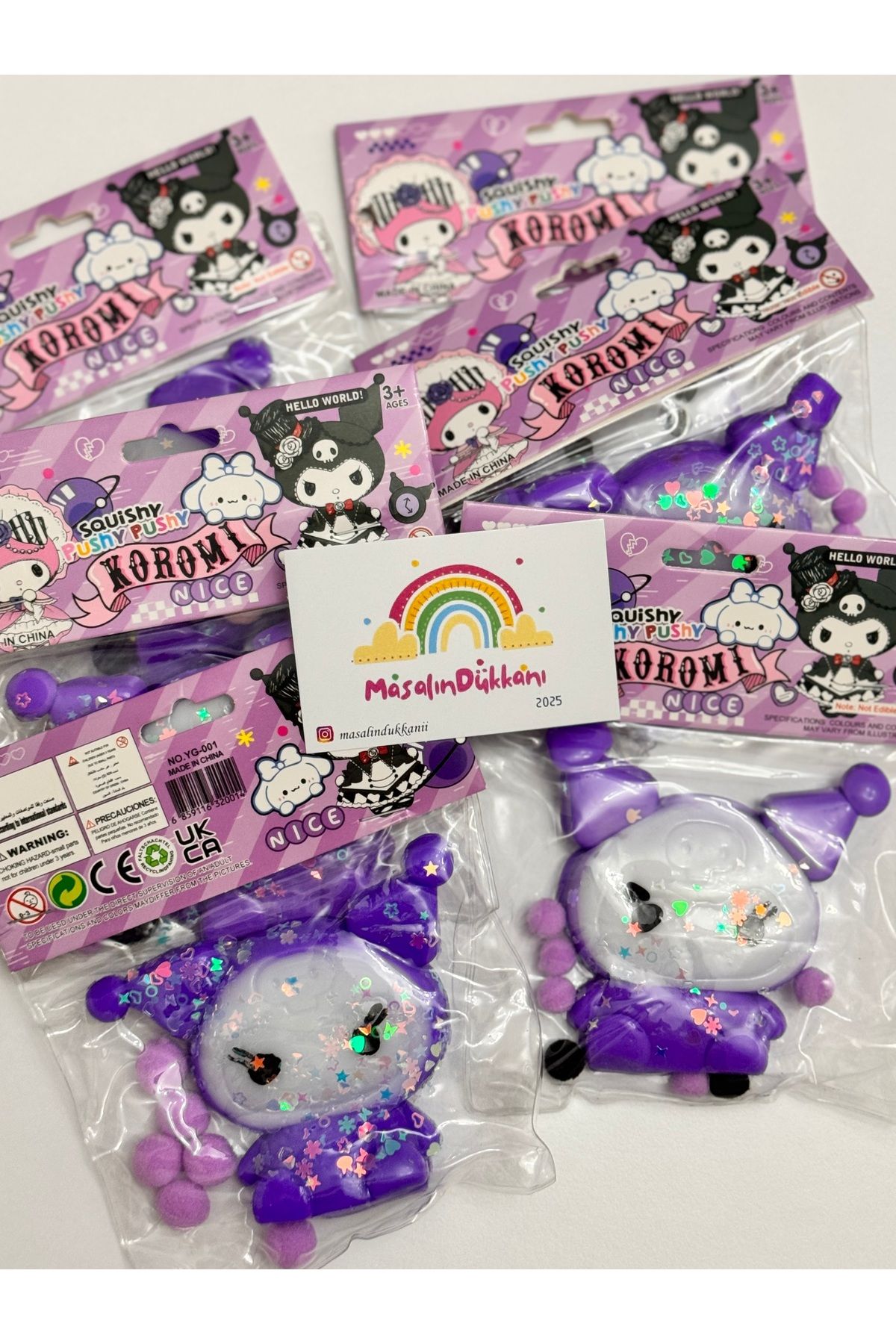 sukuşi Kuromi Mor Sukuşi Squishy Oyuncak