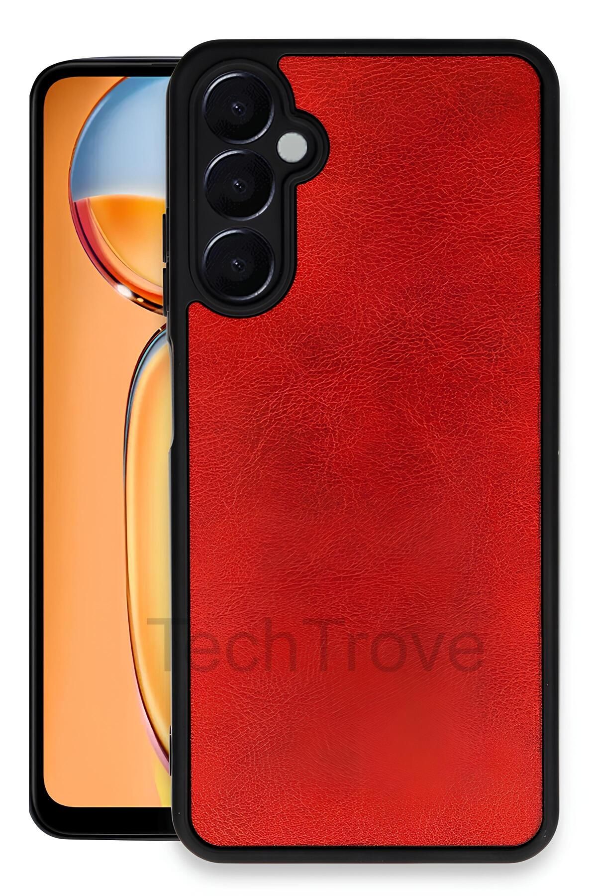 TechTrove Samsung Galaxy M15 Kılıf Premium Deri Dokulu Ekstra Darbe Korumalı Kapak