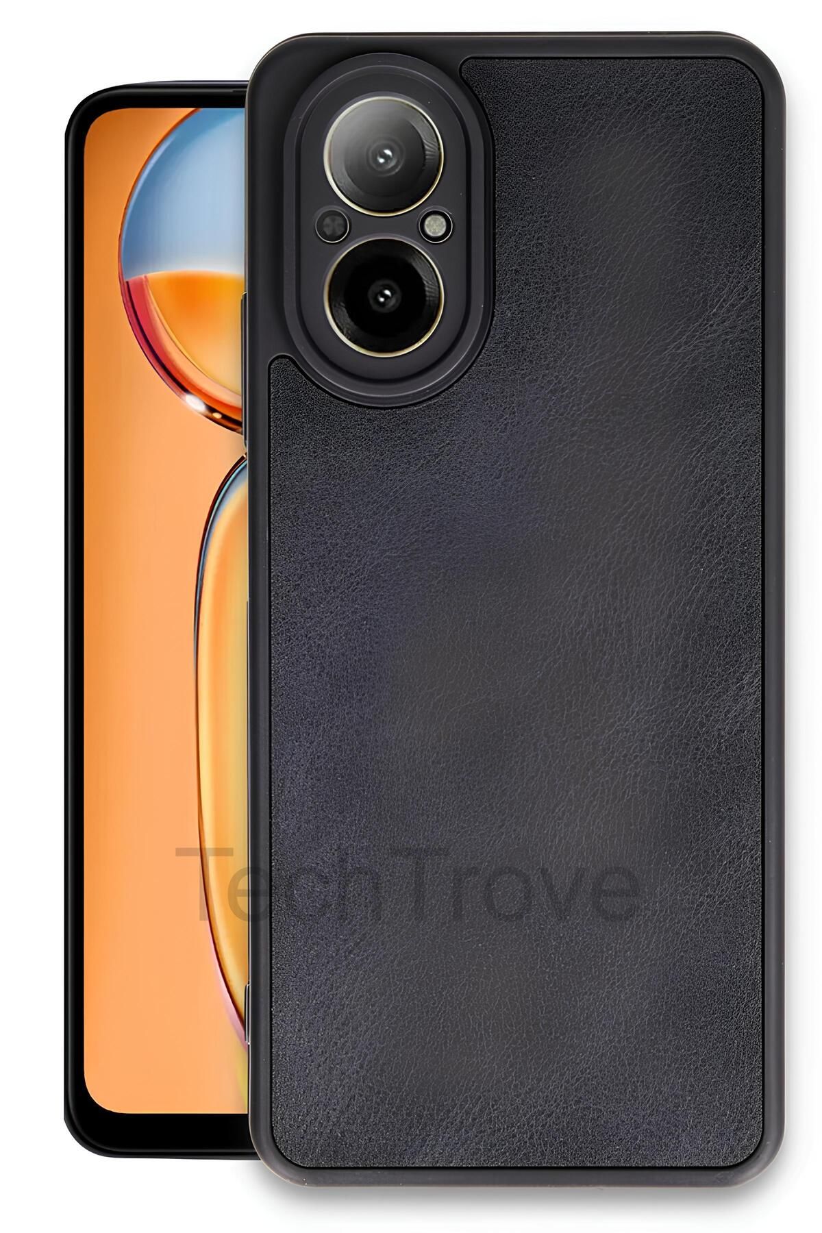 TechTrove Realme 12 Lite Kılıf Premium Deri Dokulu Ekstra Darbe Korumalı Kapak