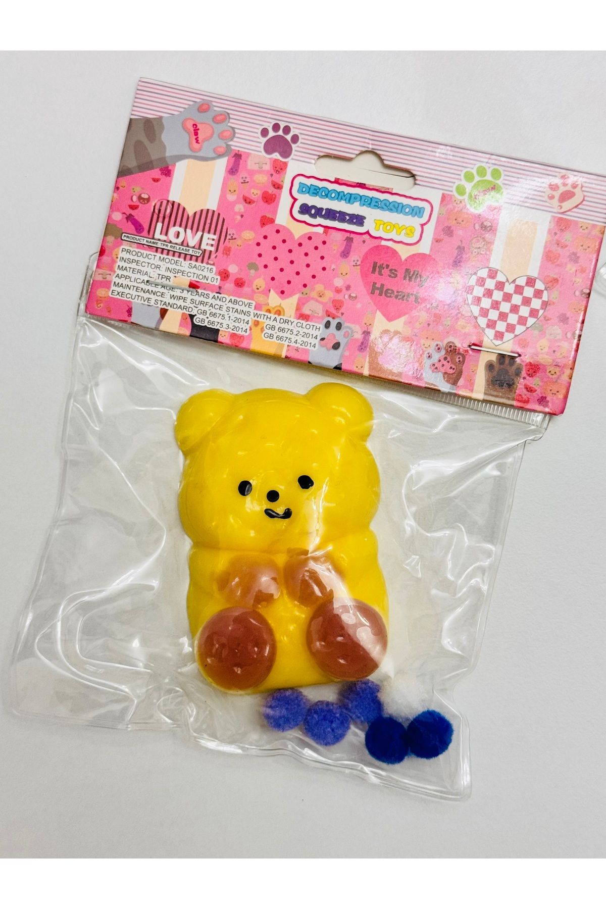 sukuşi Ayıcık Sarı Sukuşi Squishy