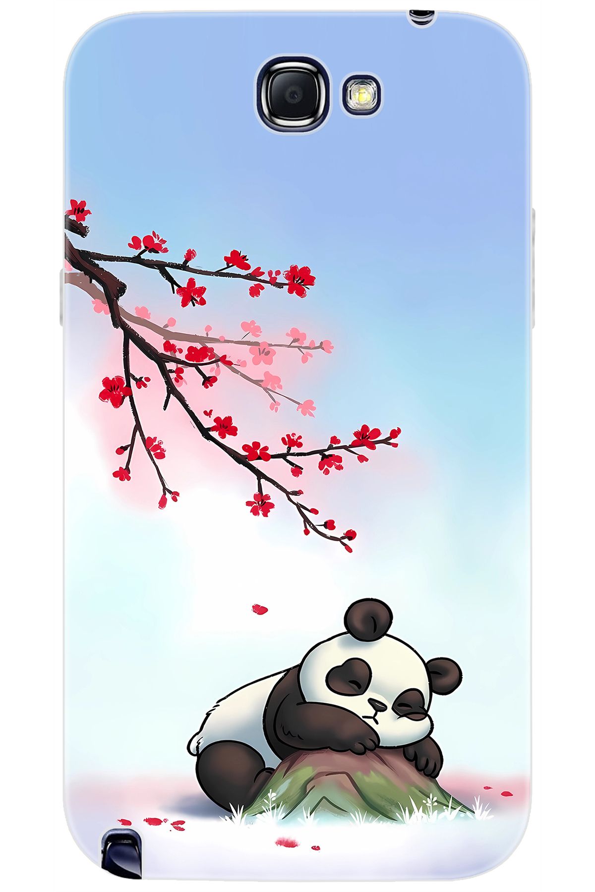 Ceppare Samsung Galaxy Note 2 (GT-N7100) Uyumlu Kılıf Desenli Silikon Uyuyan Panda STK:627 CP-7U6Avna