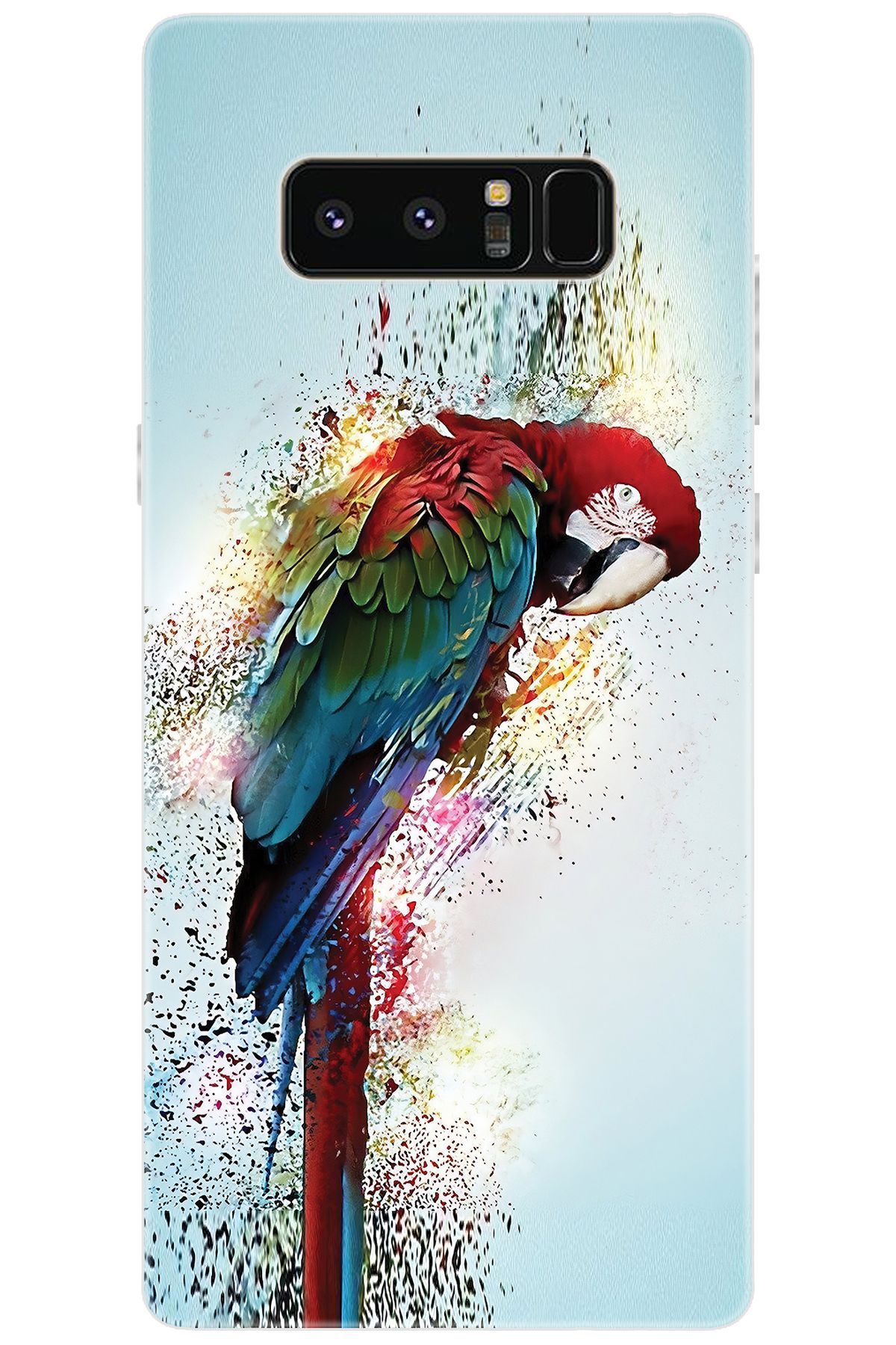 Ceppare Samsung Galaxy Note 8 (SM-N950F) Uyumlu Kılıf Desenli Silikon Papağan STK:562 CP-KTosAbo