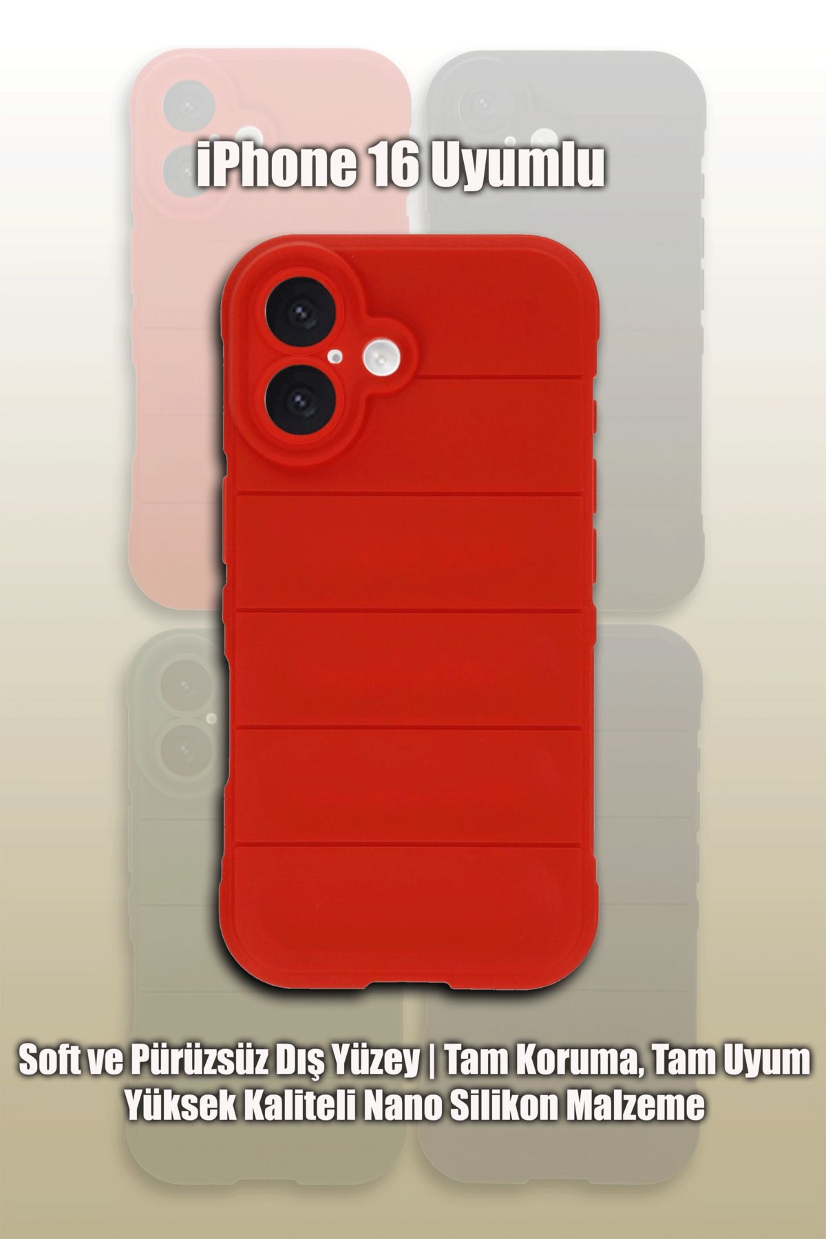 mobrika iPhone 16 Uyumlu Optimum Silikon Telefon Kılıfı