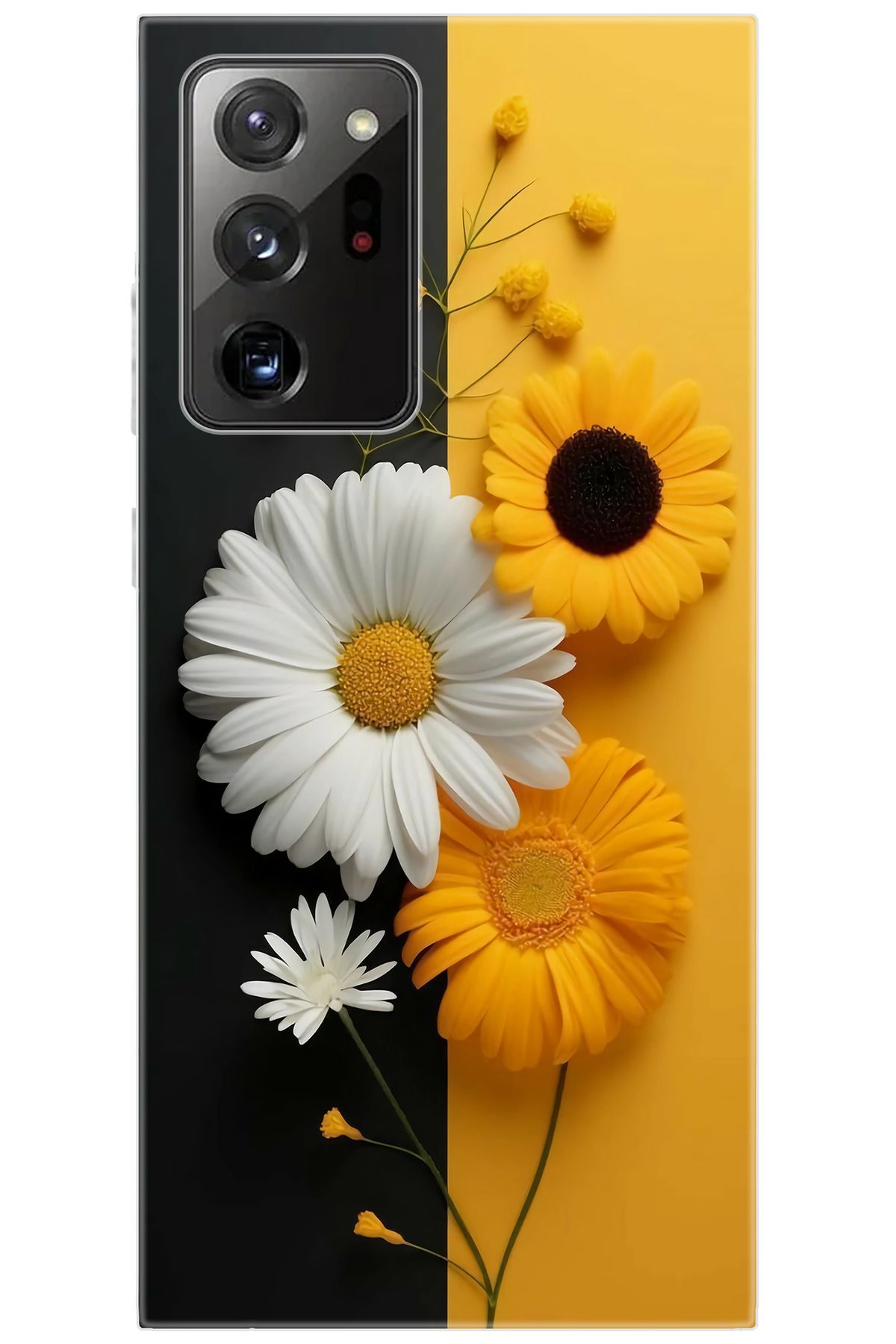 Ceppare Samsung Galaxy Note 20 ULTRA (SM-N985F) Uyumlu Kılıf Desen Silikon Papatya Serisi STK:737 CP-LI051kv