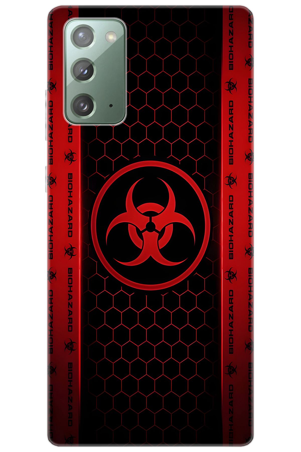 Ceppare Samsung Galaxy Note 20 (SM-N980F) Uyumlu Kılıf Desenli Silikon Biohazard STK:754 CP-VK0ejmY