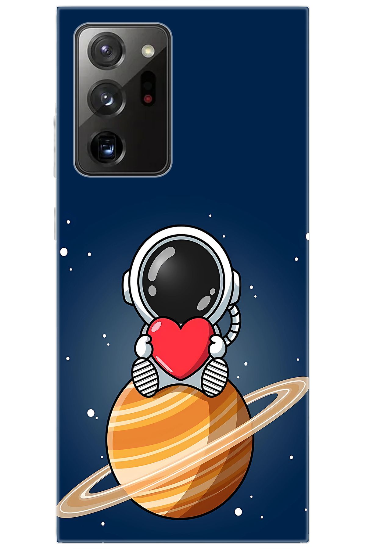 Ceppare Samsung Galaxy Note 20 ULTRA (SM-N985F) Uyumlu Kılıf Desenli Silikon Astronot STK:697 CP-biYvgJx