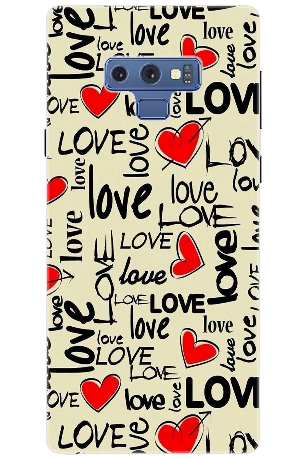 Ceppare Samsung Galaxy Note 9 (SM-N960F) Uyumlu Kılıf Desenli Silikon Love Serisi STK:728 CP-ZejaYpG