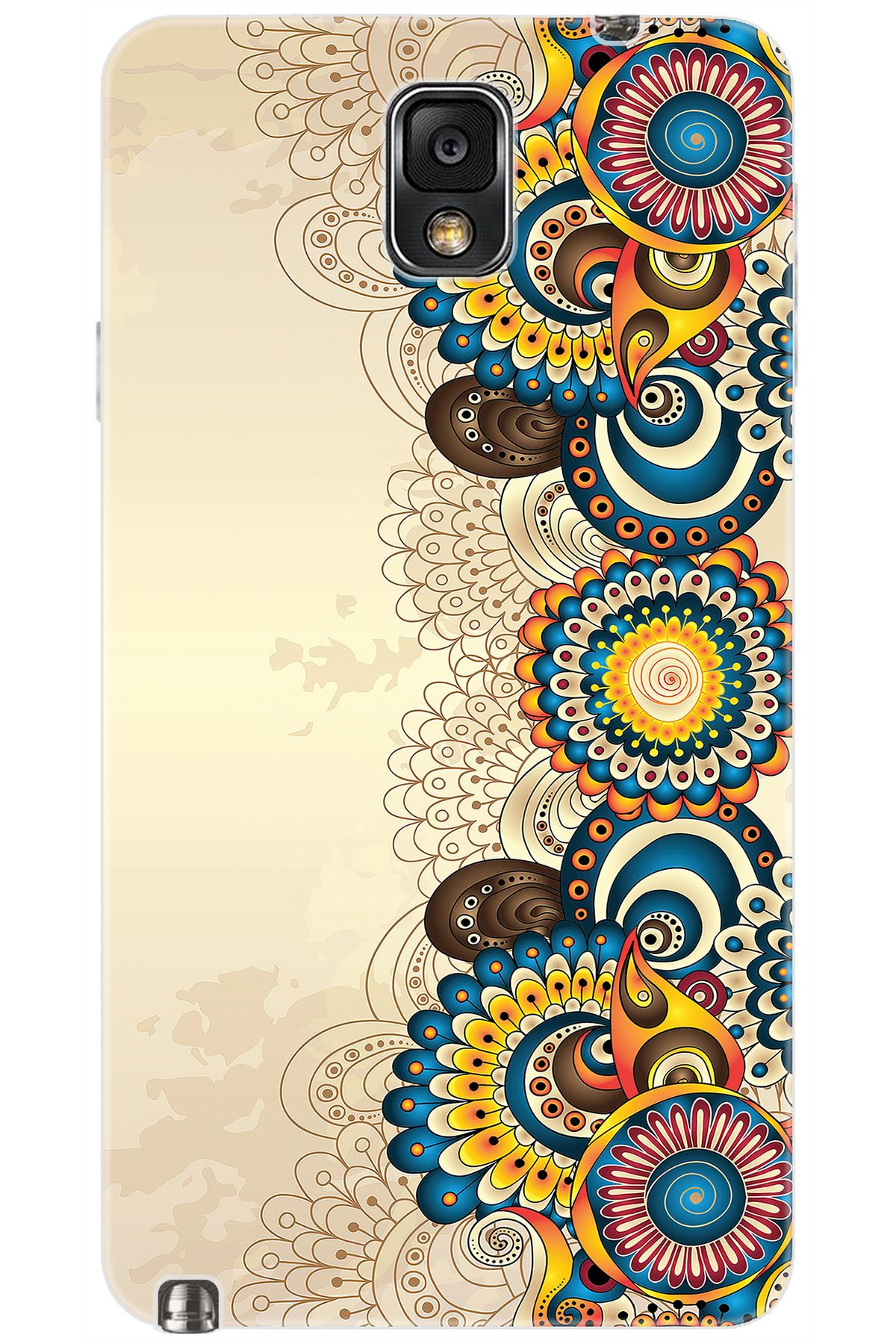 Ceppare Samsung Galaxy Note 3 (SM-N9000Q) Uyumlu Kılıf Desenli Silikon Dekoratif Çiçek STK:531 CP-QVIUUqa