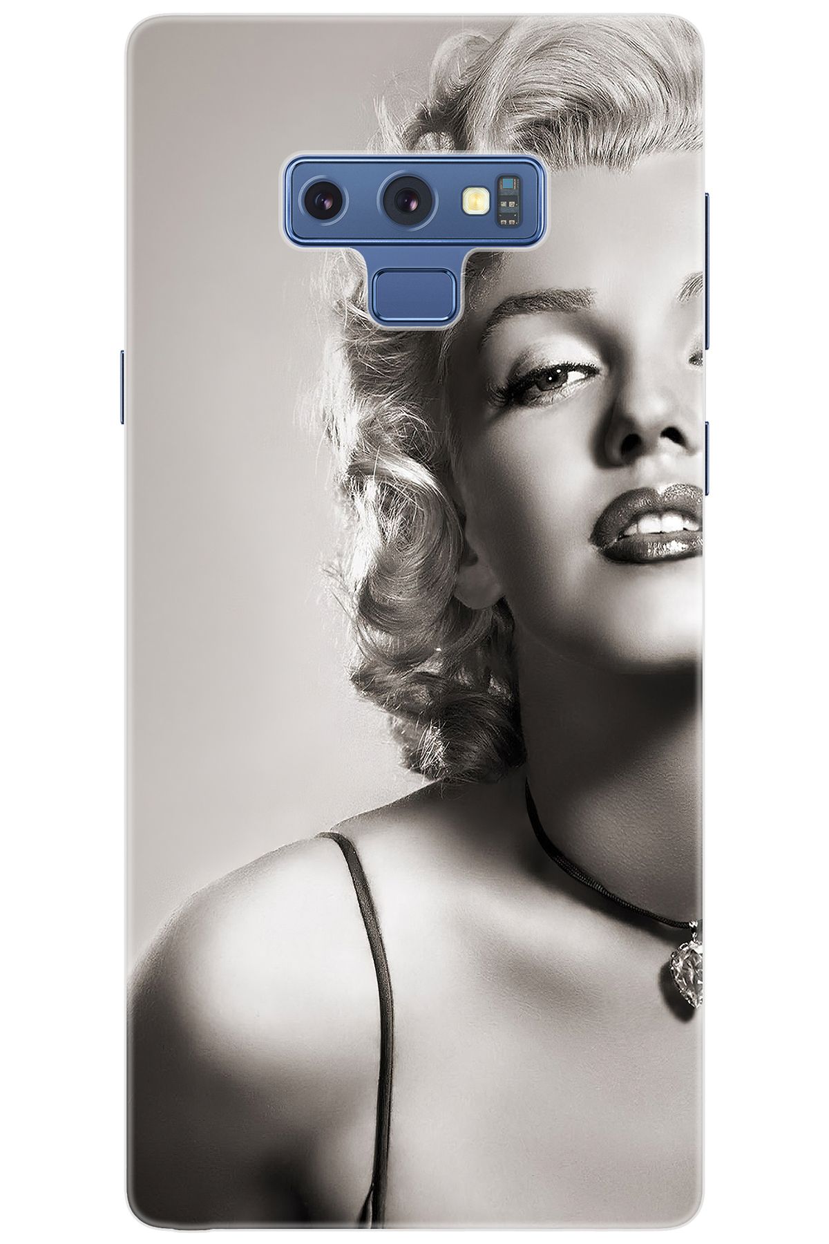 Ceppare Samsung Galaxy Note 9 (SM-N960F) Uyumlu Kılıf Desenli Silikon Marilyn Monroe STK:250 CP-SzvJb5n