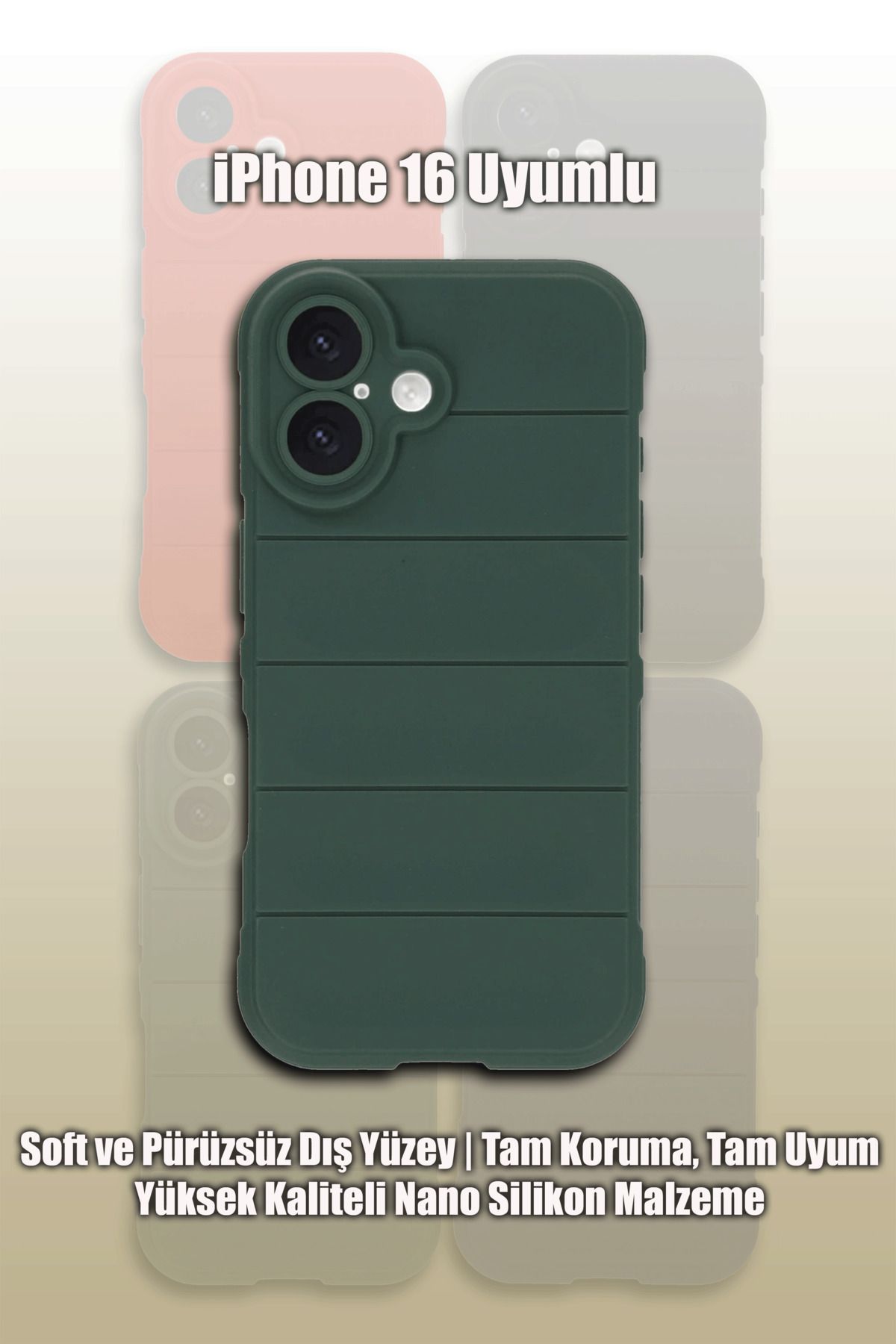 mobrika iPhone 16 Uyumlu Optimum Silikon Telefon Kılıfı