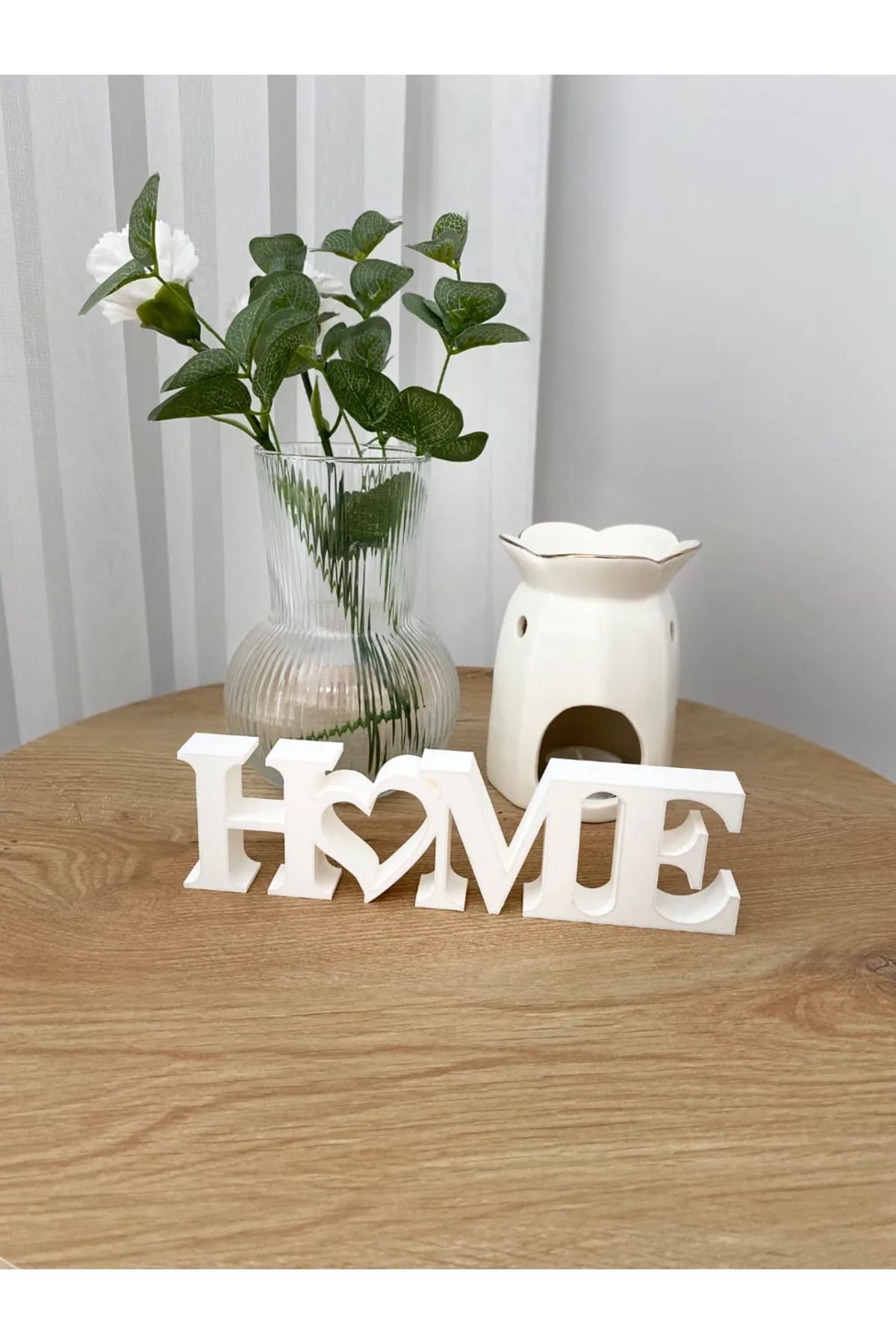 3D HOME Yazılı Dekoratif Masa ve Raf Dekor Biblo - 20 Cm
