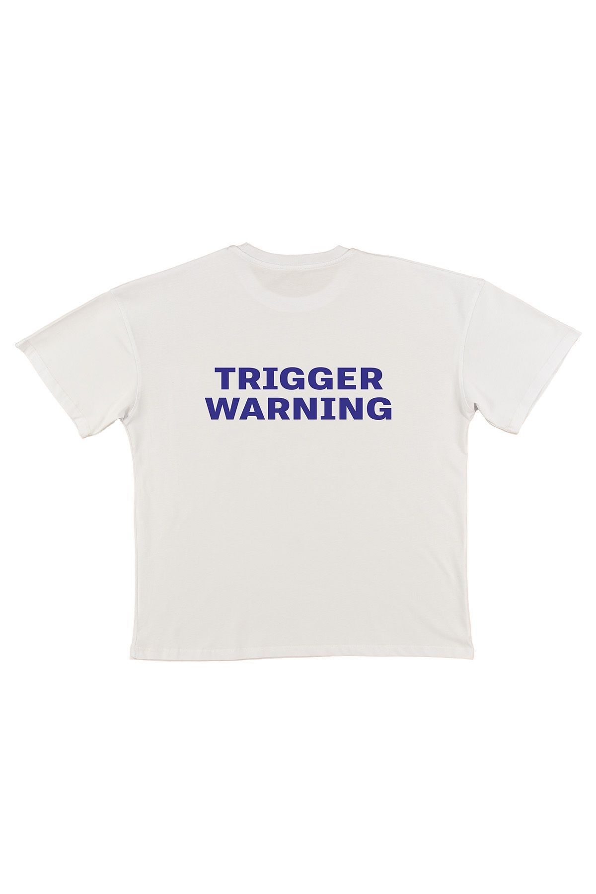 urbvn Trigger Baskılı Beyaz Oversize T-shirt
