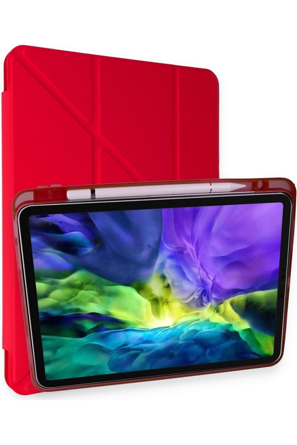Zentico iPad Air 11 10.9 Inç Air 4 5 6 2020 2022 2024 Kılıf Tri Folding Standlı Kalem Bölmeli