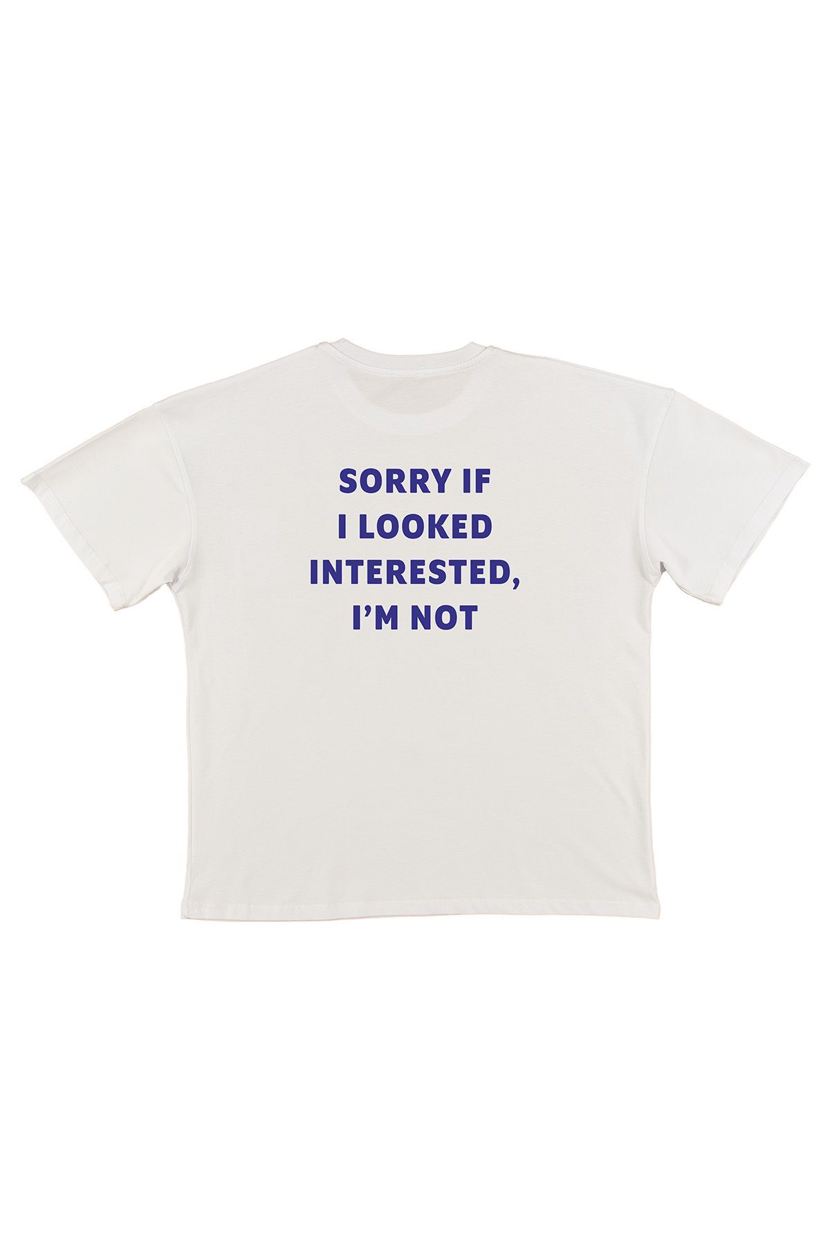 urbvn Sorry Baskılı Beyaz Oversize T-shirt