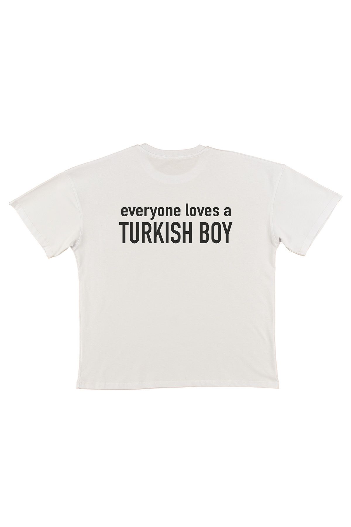 urbvn Boys Baskılı Beyaz Oversize T-shirt