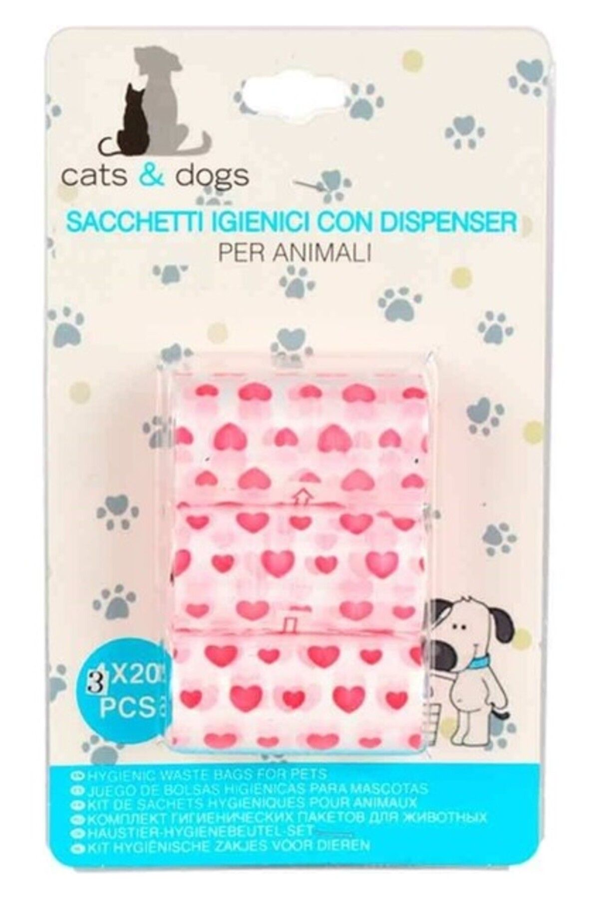 Orqinel Flip Pet Dışkı Toplama Poşeti 3'lü ZM-7017