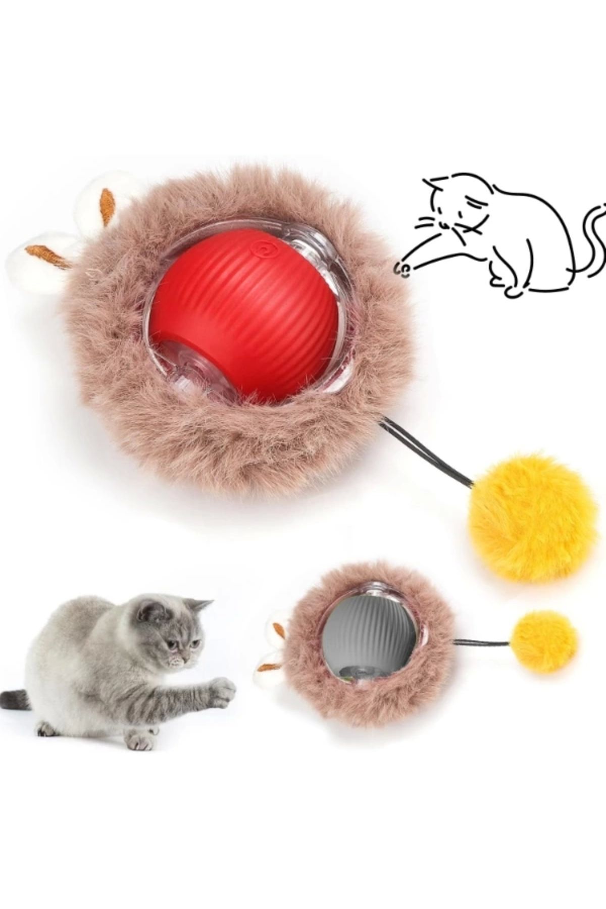 TTT Tüylü Şarjlı Kedi Oyuncağı