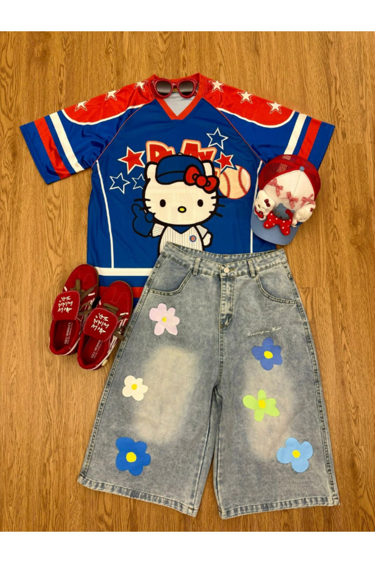 Touz Moda Kitty Cute Jersey Oversize Form