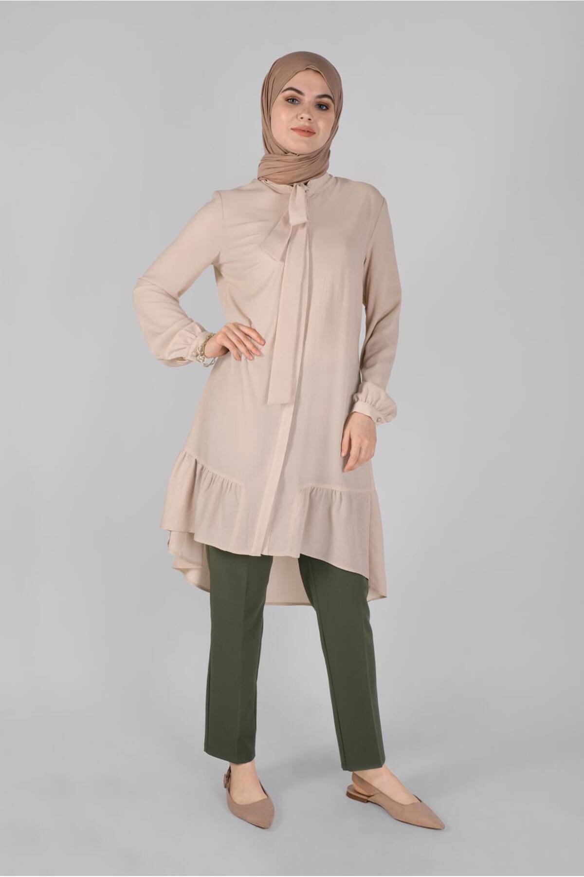 آلوینا تونیک چیندار یقه گرد ۴۱۵۵۸ آلوینا تونیک چیندار یقه گرد ۴۱۵۵۸