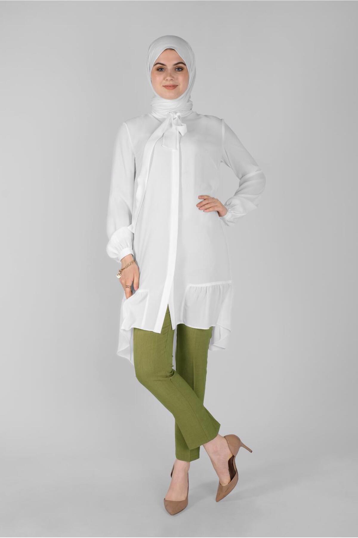 آلوینا تونیک چیندار یقه گرد ۴۱۵۵۸ آلوینا تونیک چیندار یقه گرد ۴۱۵۵۸