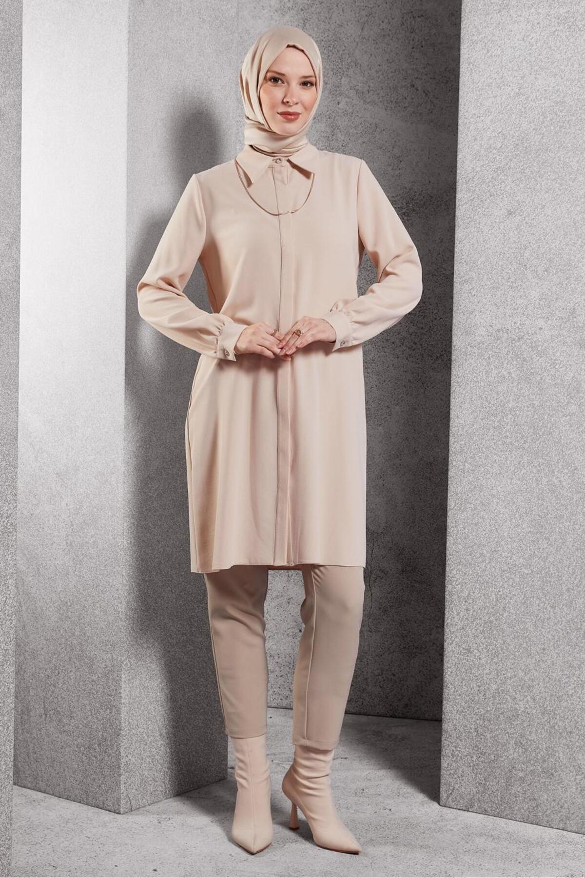 آلوینا پیراهن یقهدار تونیک ۴۵۱۹۷ آلوینا پیراهن یقهدار تونیک ۴۵۱۹۷