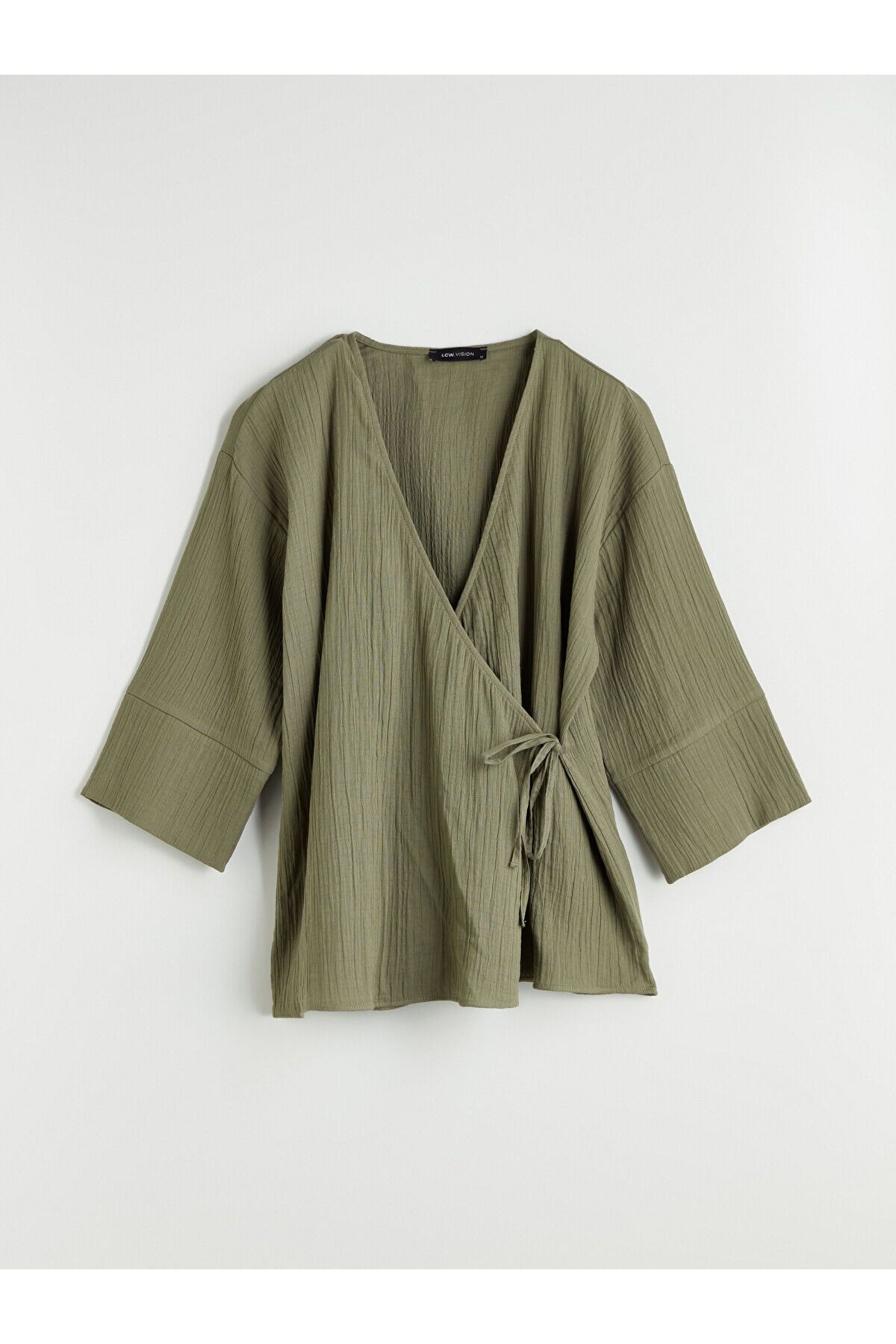 LC Waikiki Kruvaze Yaka Dokulu Kadın Kimono