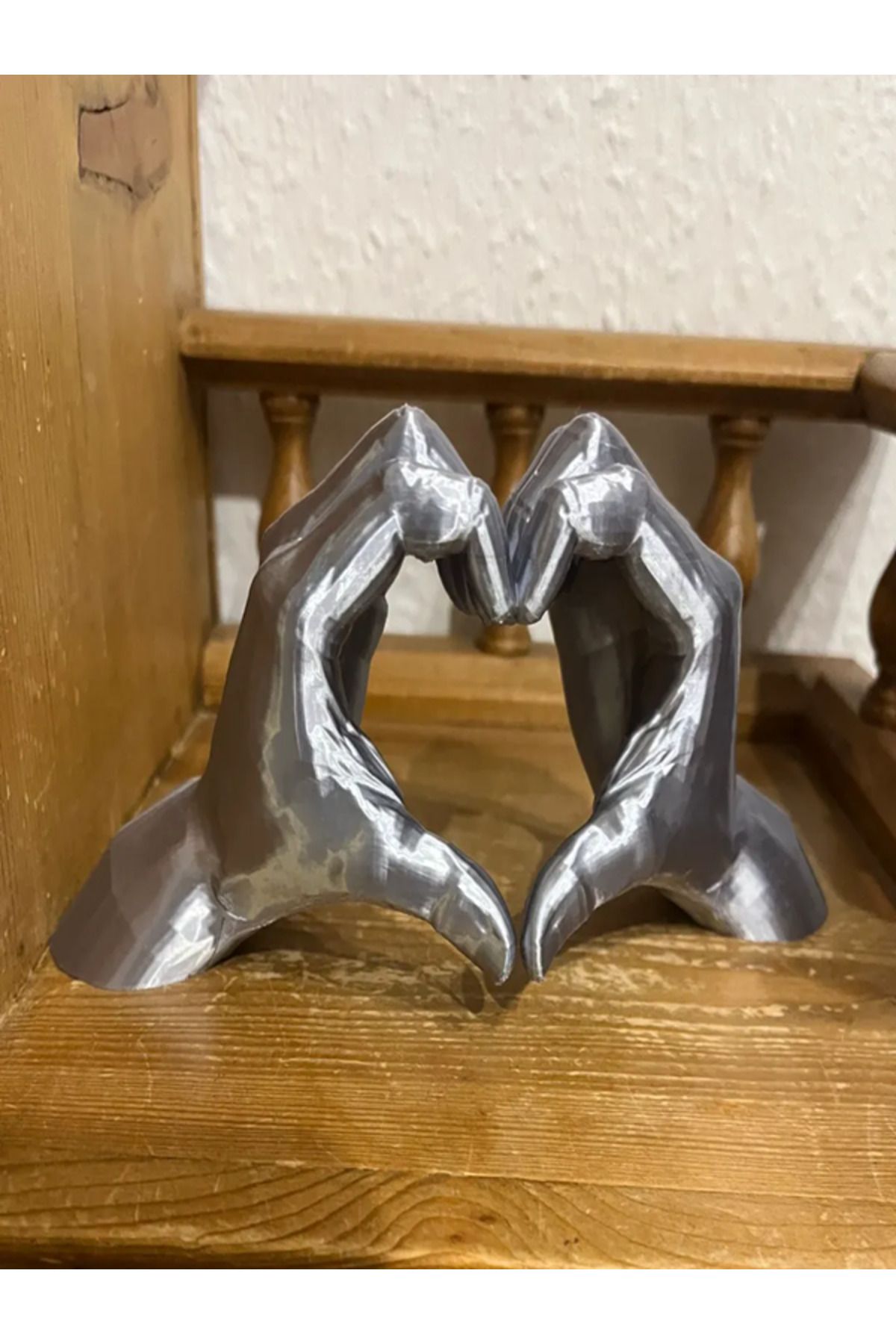 3DLİ Kalp eli aşk eli dekoratif hediyelik ürün - özel günlere özel
