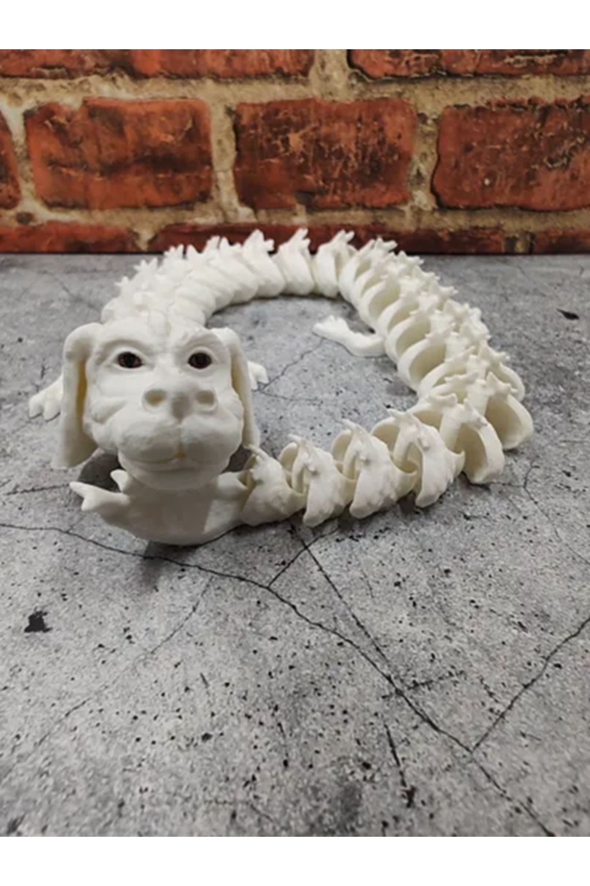 3DLİ Eklemli Falkor Ejderhası Bitmeyen Hikaye 20cm - hediyelik hareketli FALKOR EJDERİ