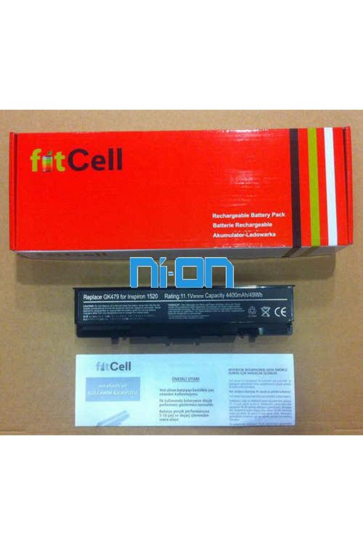 FITCELL Dell NR239 uyumlu Notebook Batarya - Pil
