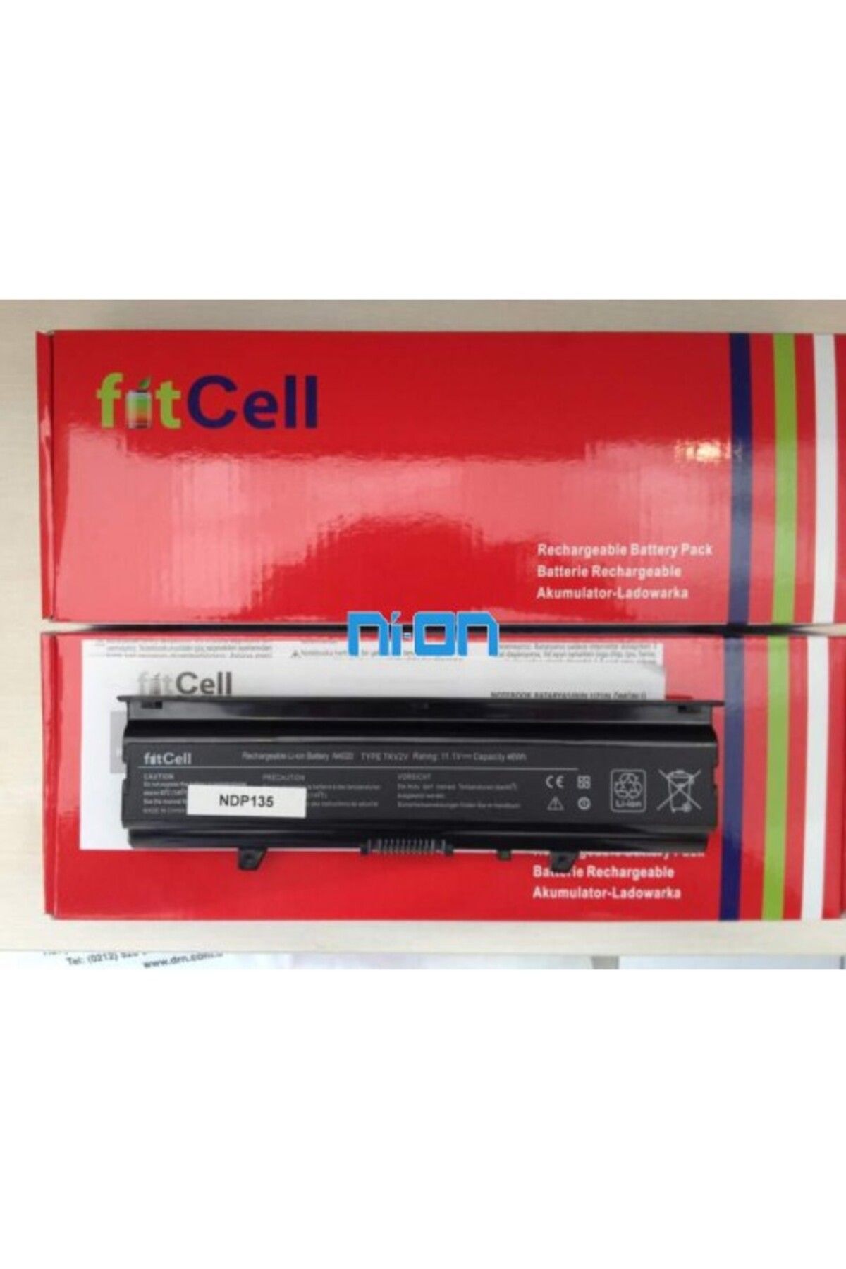 FITCELL Dell M4RNN uyumlu Notebook Batarya - Pil