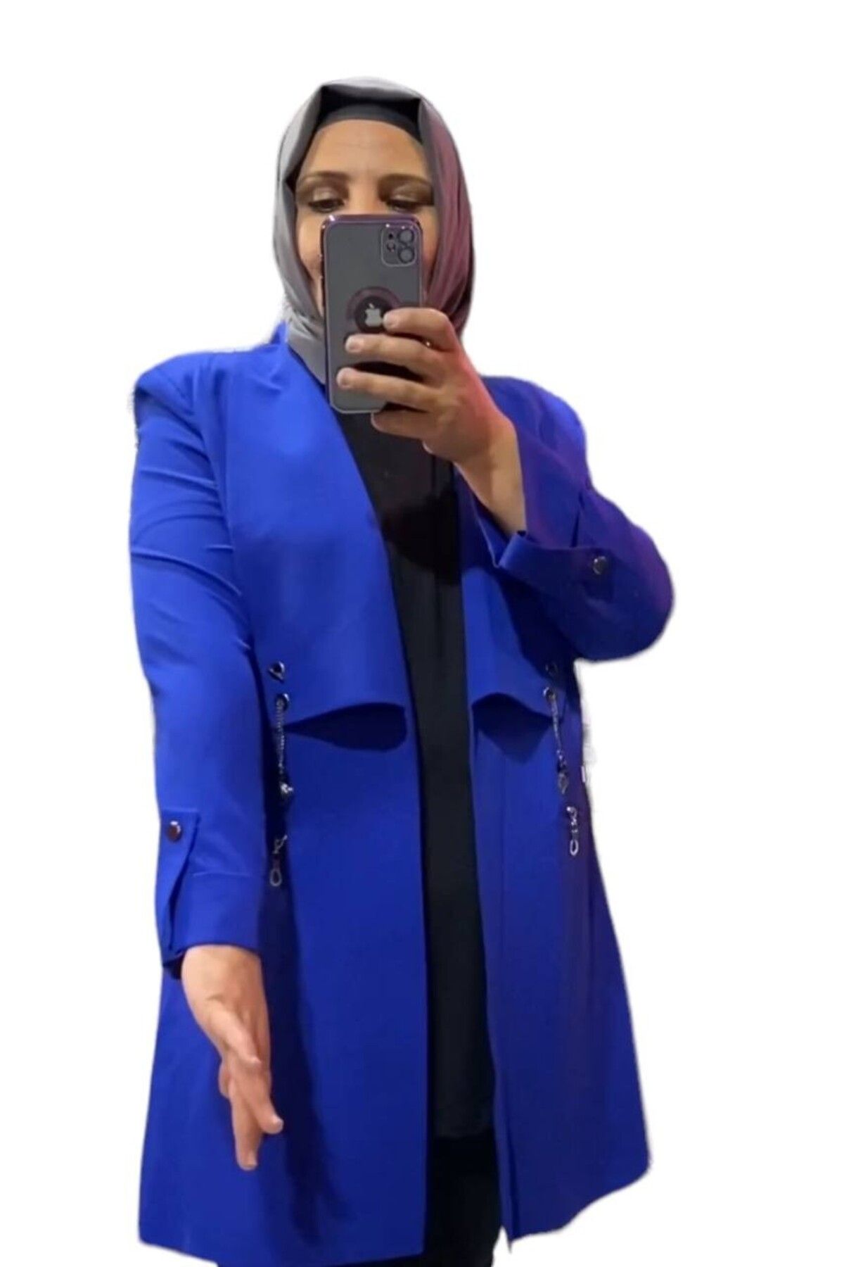 Sevda Kılınç Büyük Beden İkili Krep Takım