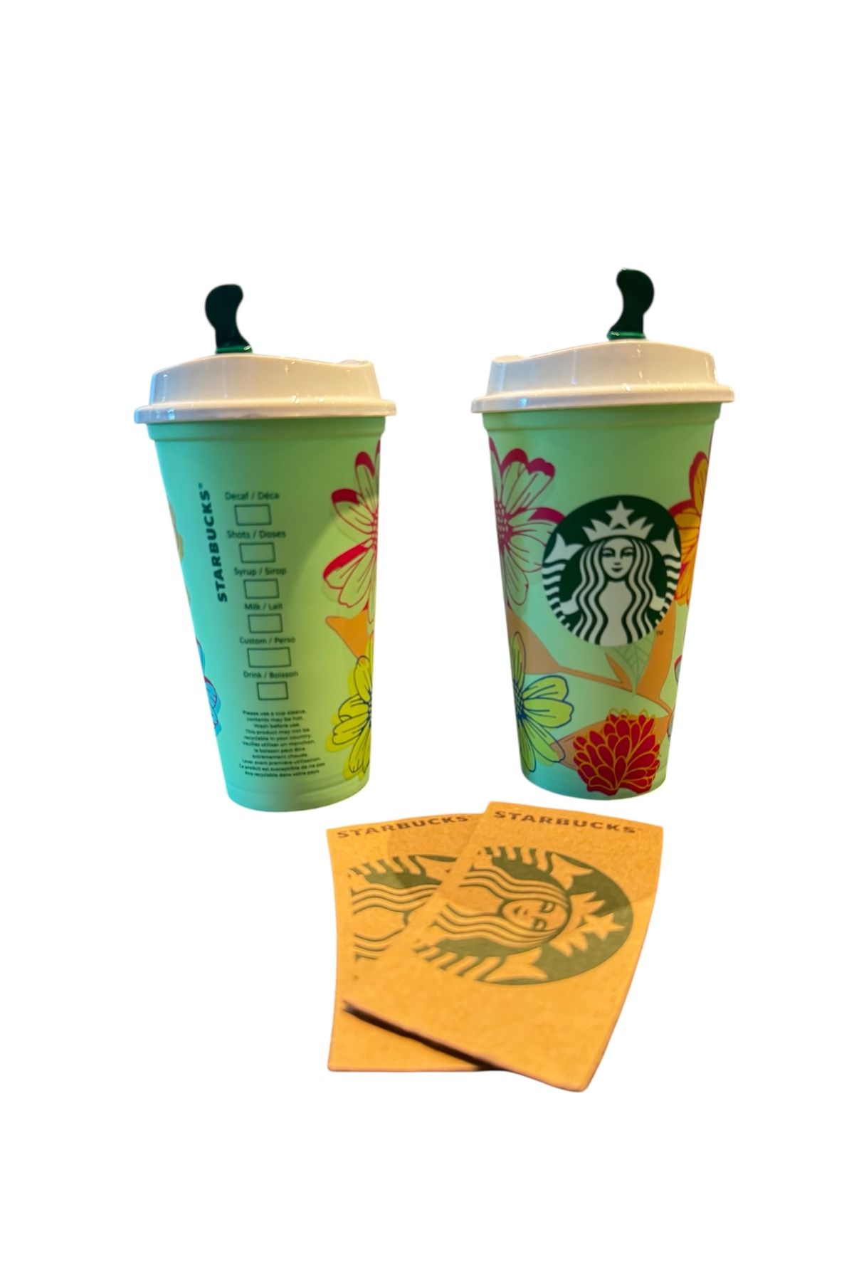 Starbucks Pistachio Resuable Cup 2x473ml Limited Edition (yeniden kullanılabilir plastik bardak)