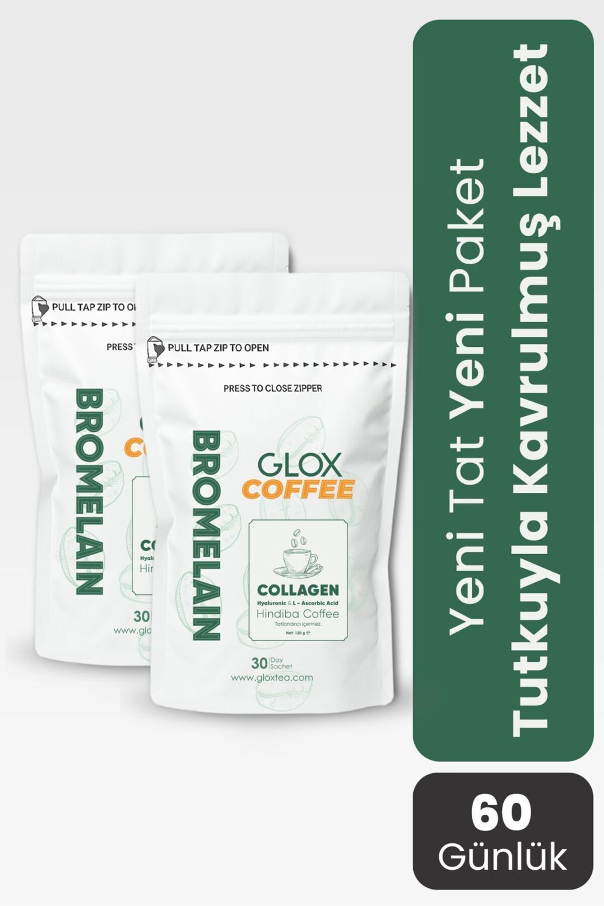 Bromelain Içeren Metabolizma Düzenlemeye Yardımcı Detox Kahve 60 Günlük Kullanım