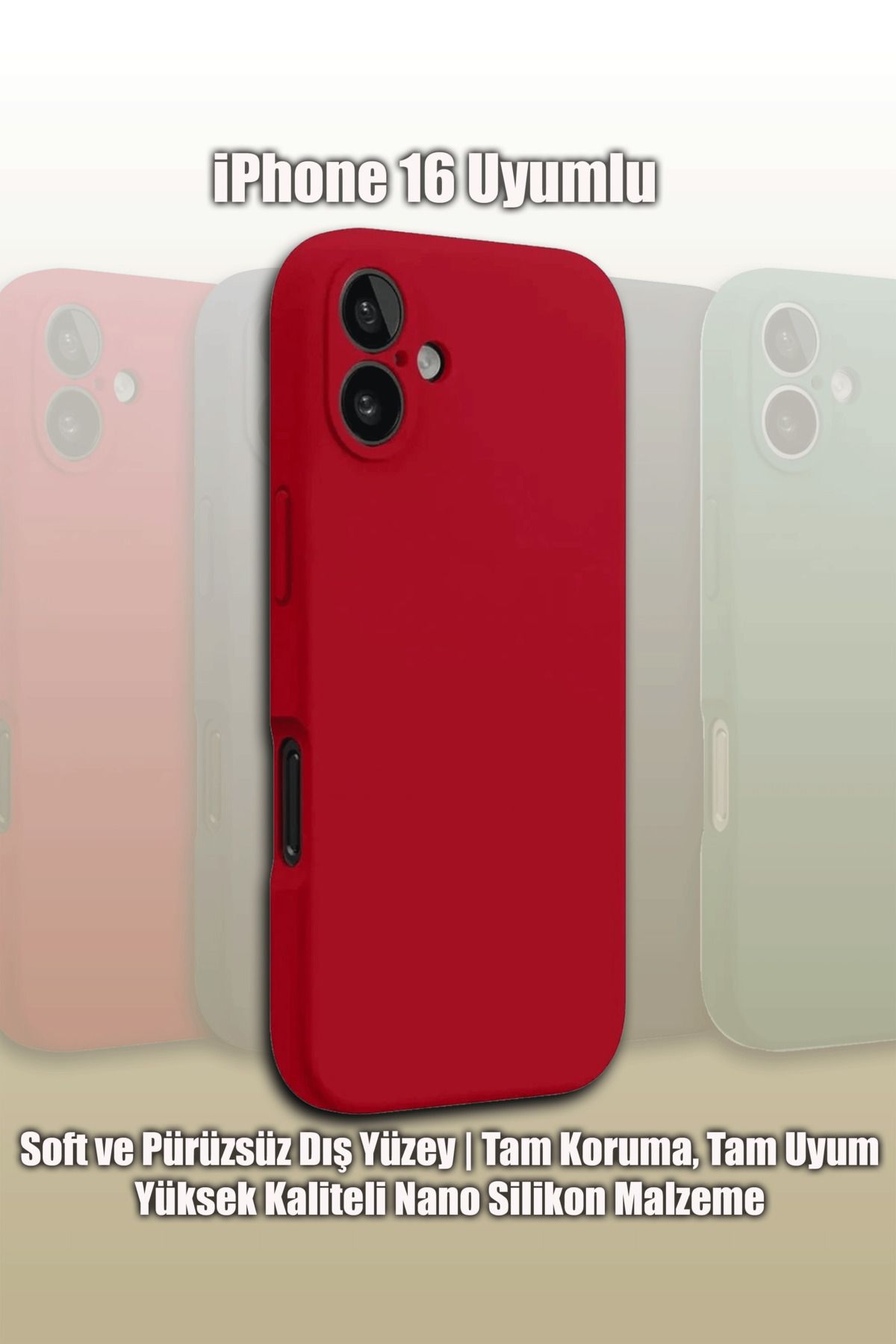 mobrika iPhone 16 Uyumlu First Silikon Telefon Kılıfı