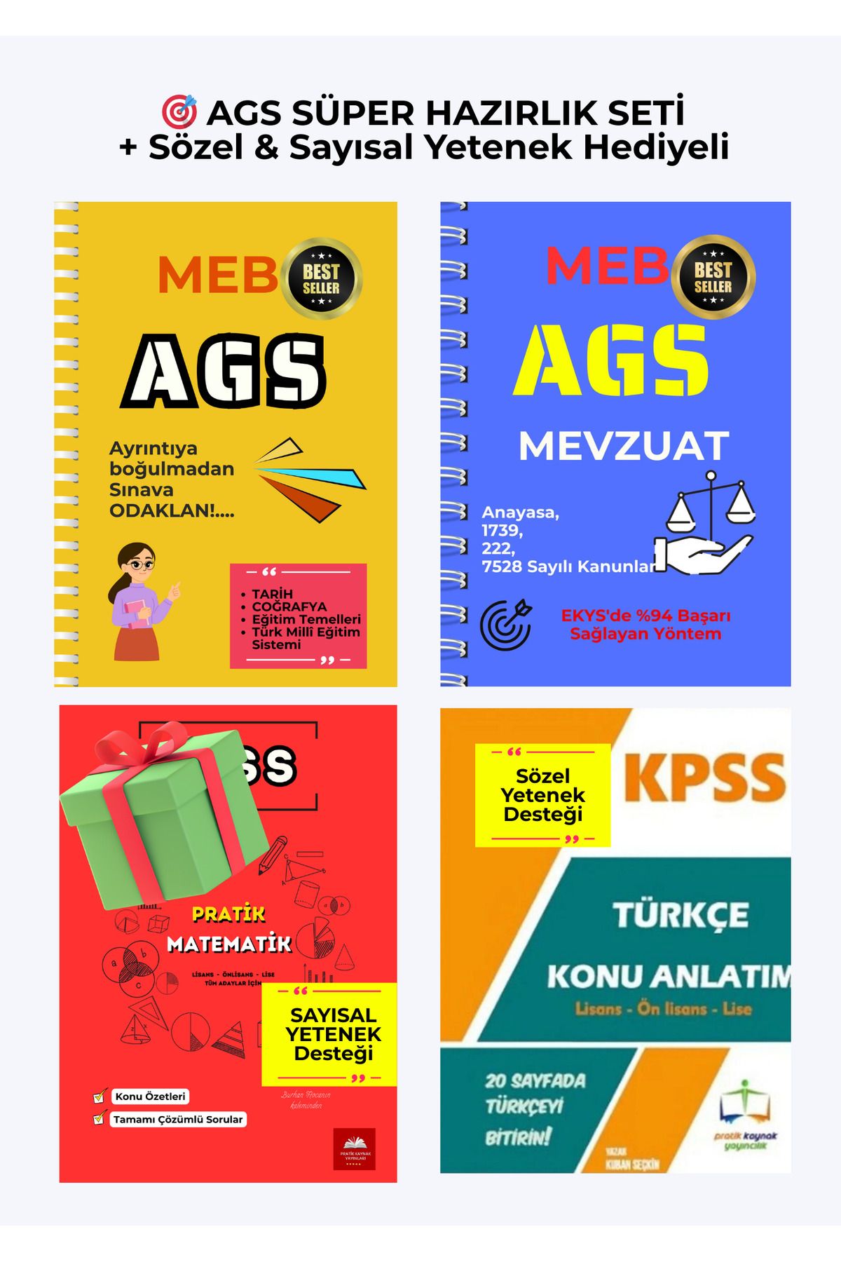 Pratik Kaynak Yayınları AGS SÜPER HAZIRLIK SETİ