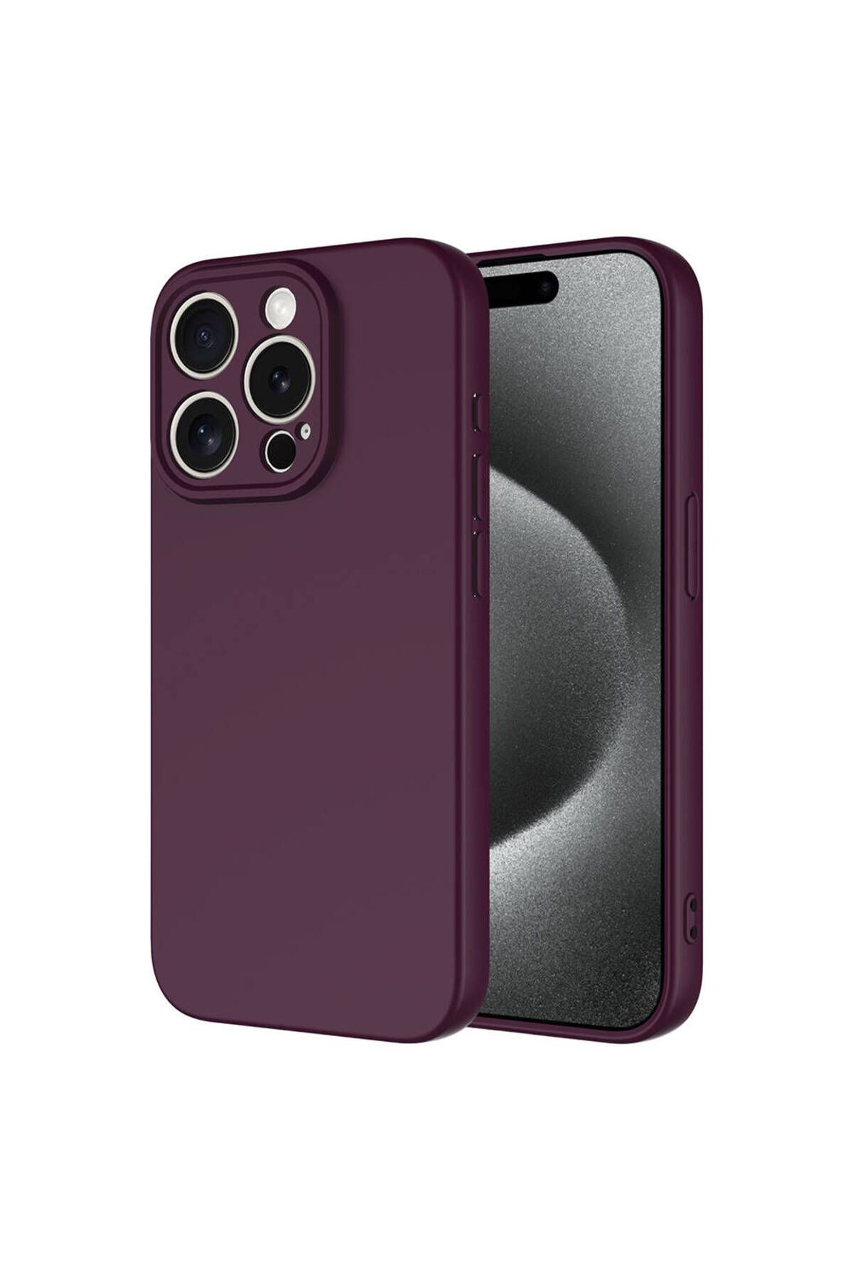 halkhouse Apple iPhone 15 Pro Max Kılıf Renkli Esnek Kırılmaz Yüksek Koruma Silikon Marra Kapak