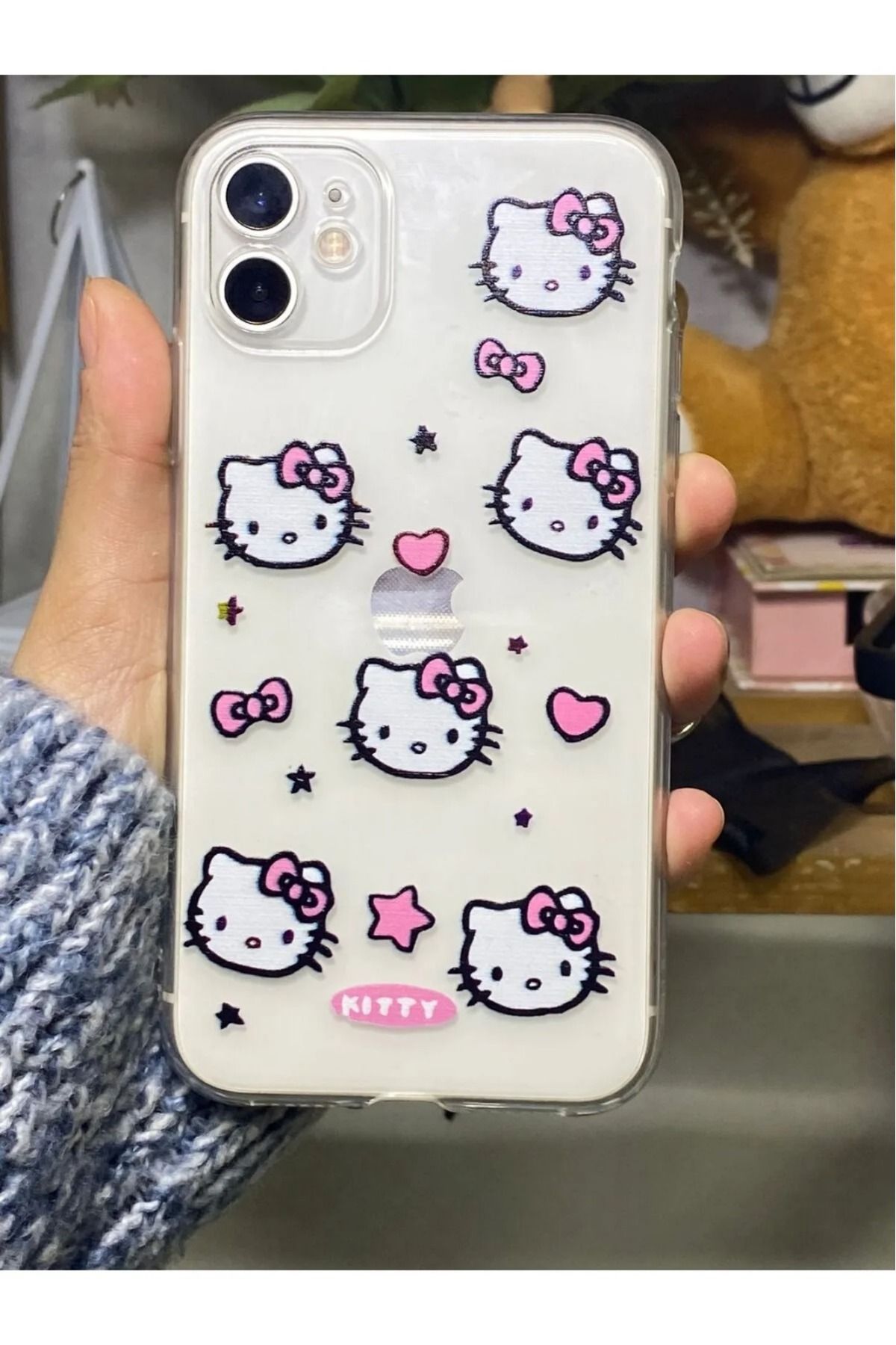 LUXKLAS iphone 11 desen baskılı darbeye karşı dayanıklı şeffaf kılıf