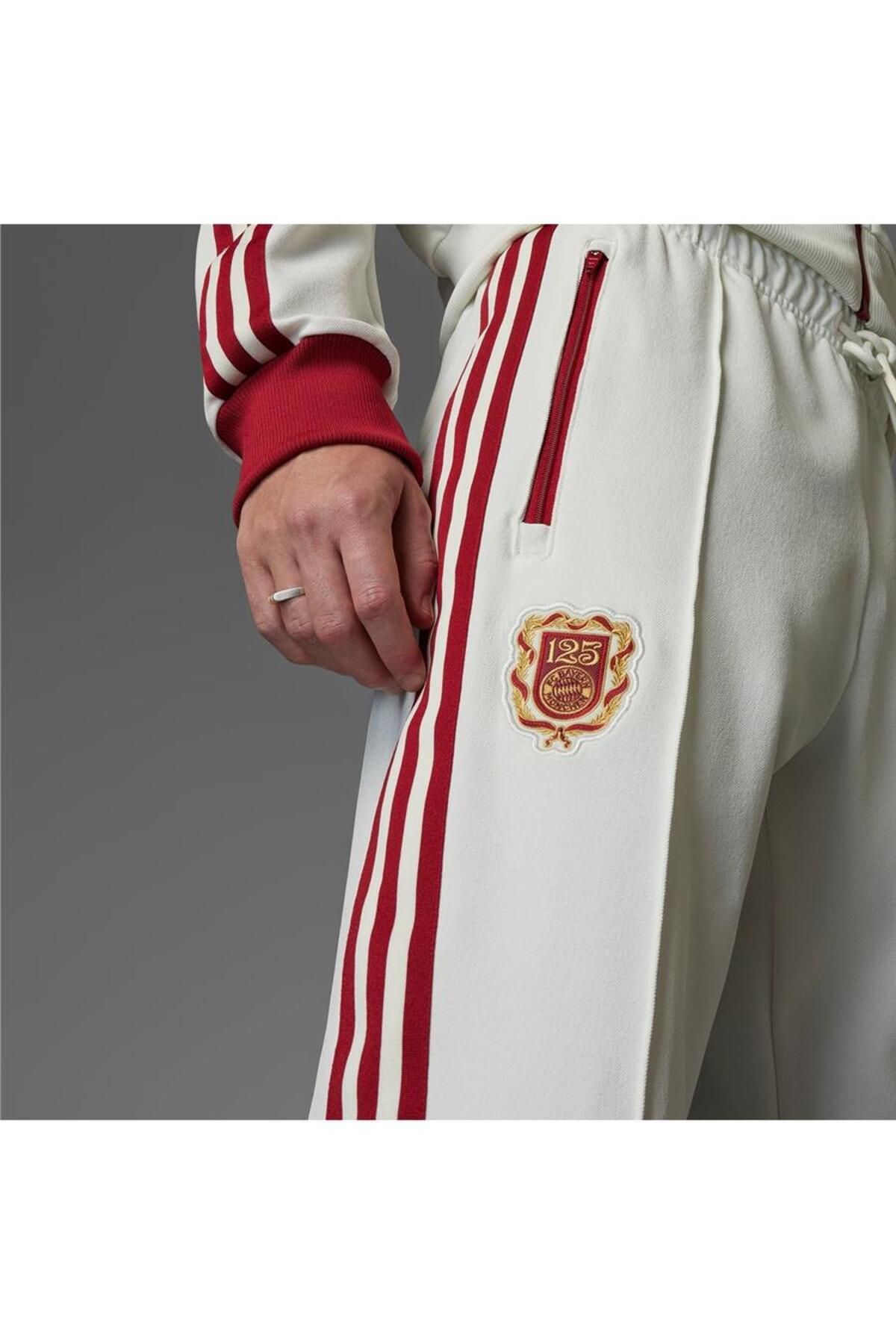 شلوار گرمکن ورزشی سفید مردانه لباس های فوتبال شش FCB 125 TP adidas
