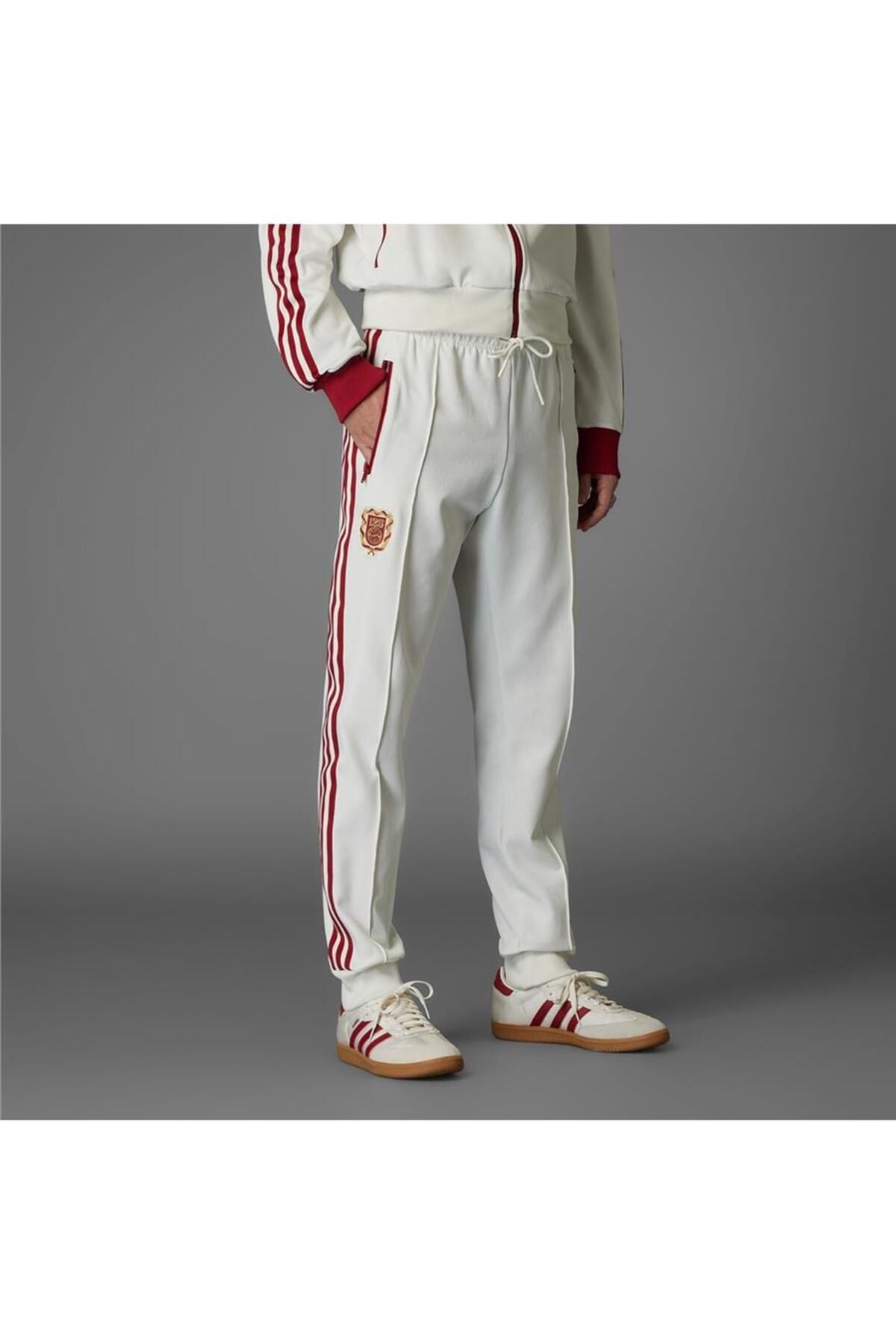 شلوار گرمکن ورزشی سفید مردانه لباس های فوتبال شش FCB 125 TP adidas