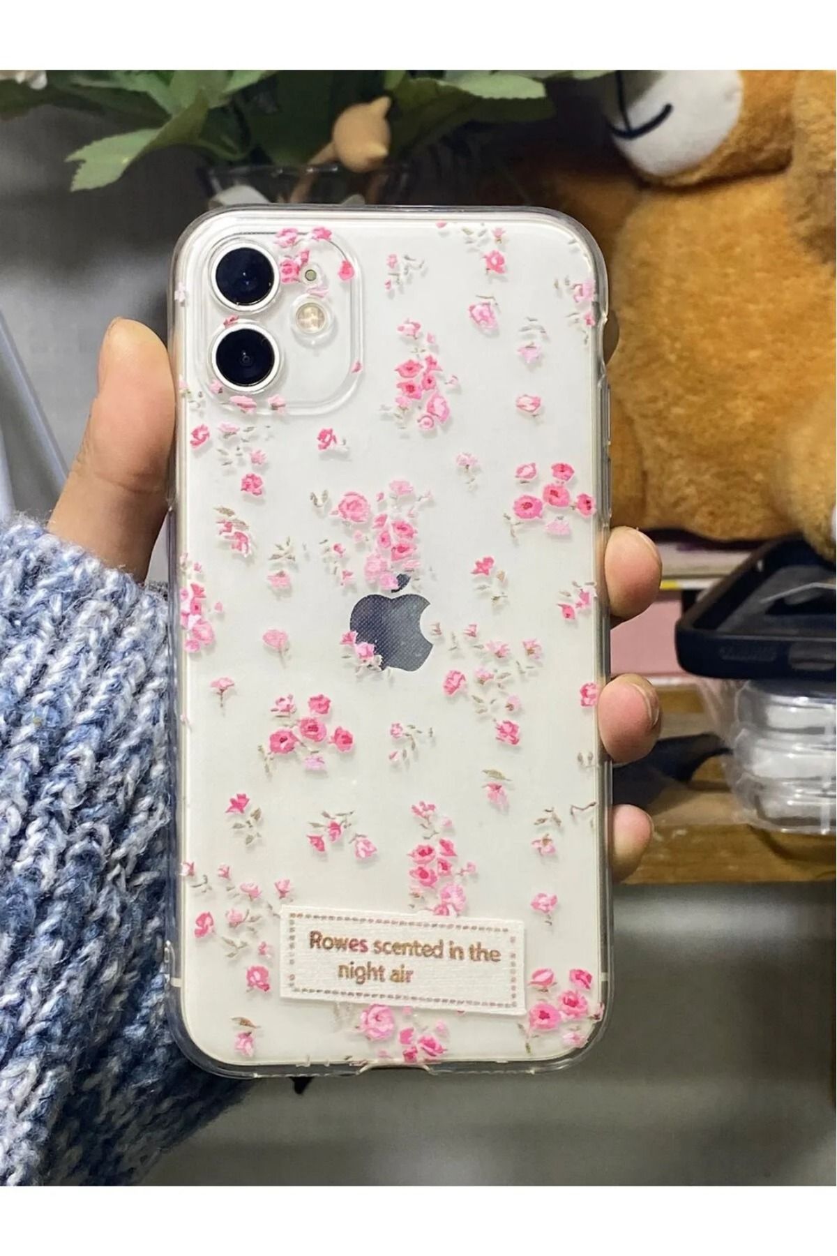 LUXKLAS iphone 11 desen baskılı darbeye karşı dayanıklı şeffaf kılıf
