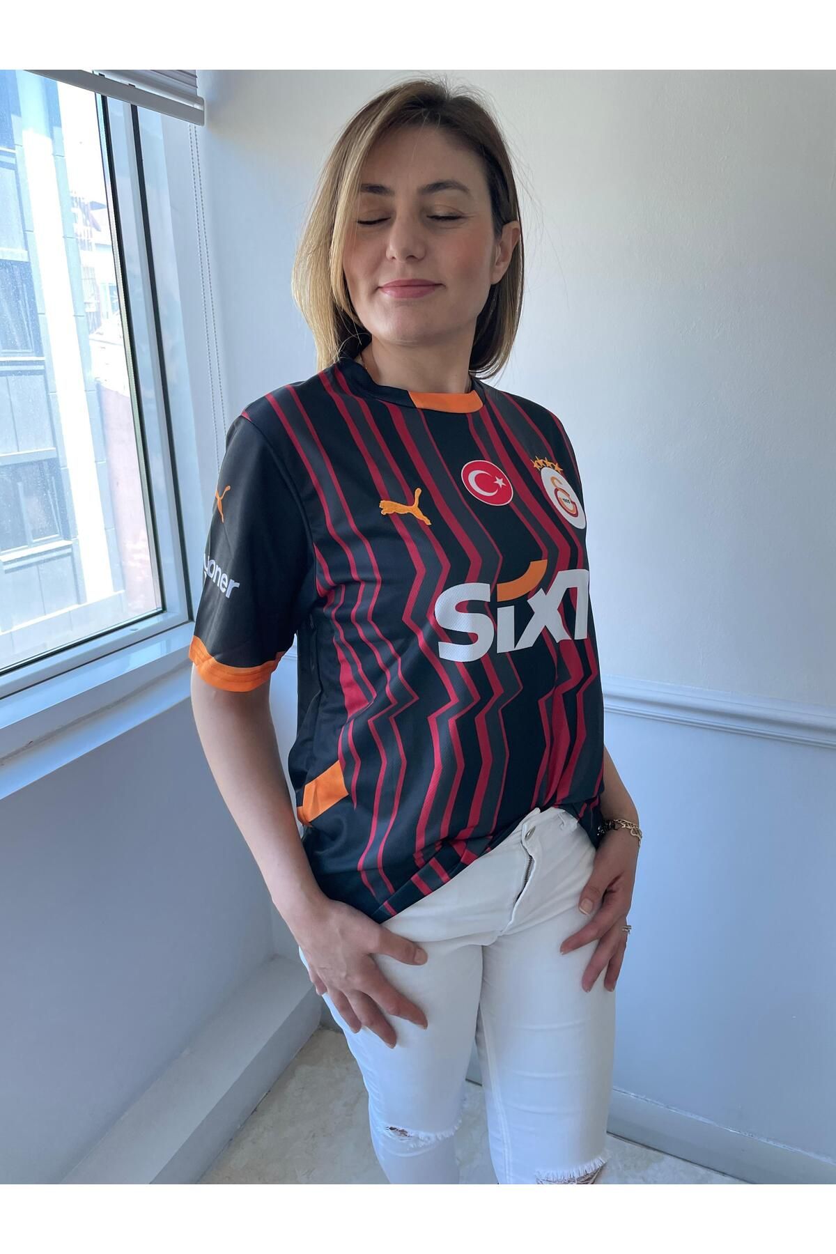 yenteks Galatasara-y. Osimhenn. Siyah Deplasman 24/25 Sezon Kısa Kol Yetişkin Forma