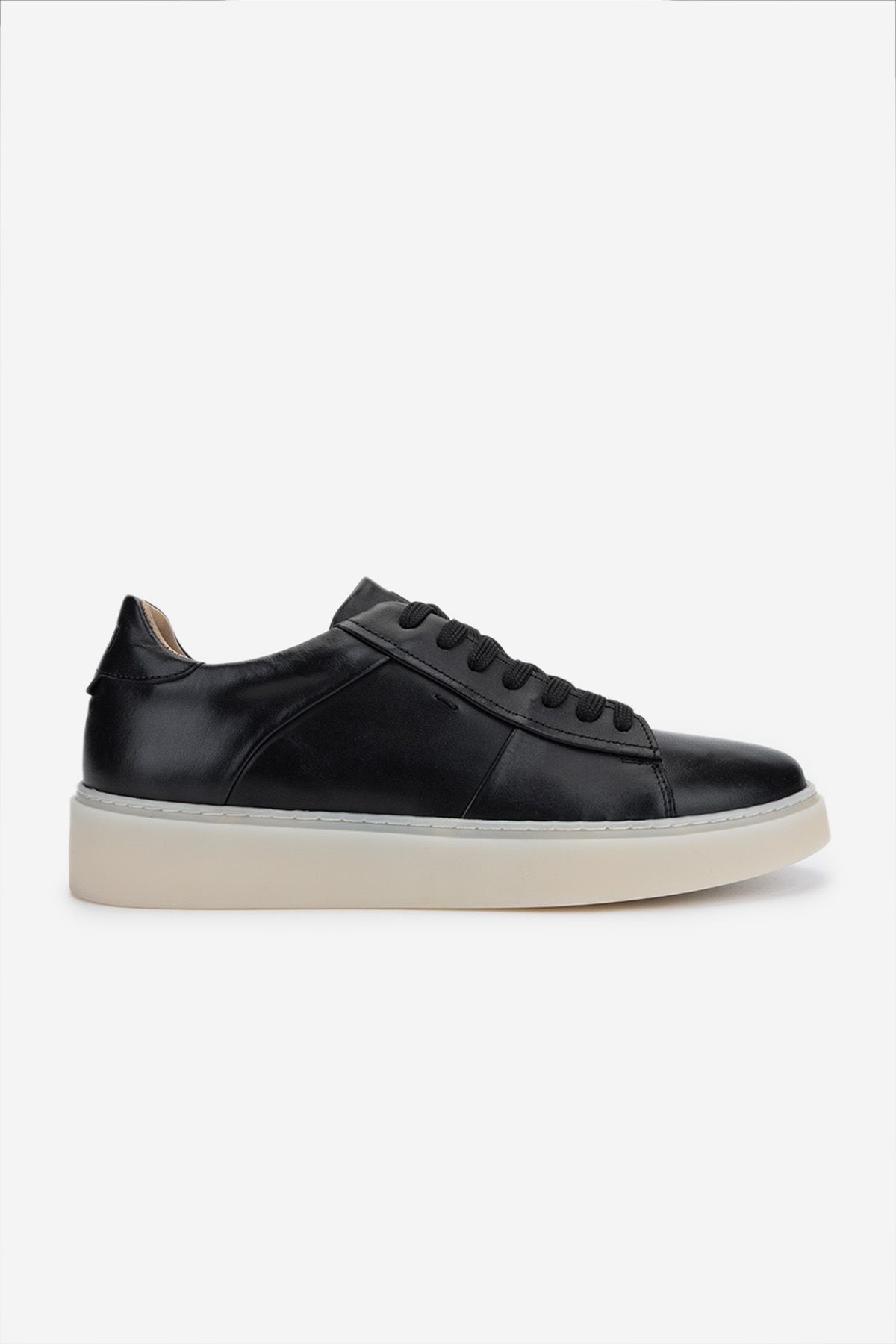 Valmenti Erkek Hakiki Deri Siyah Deri Sneakers & Spor Ayakkabı