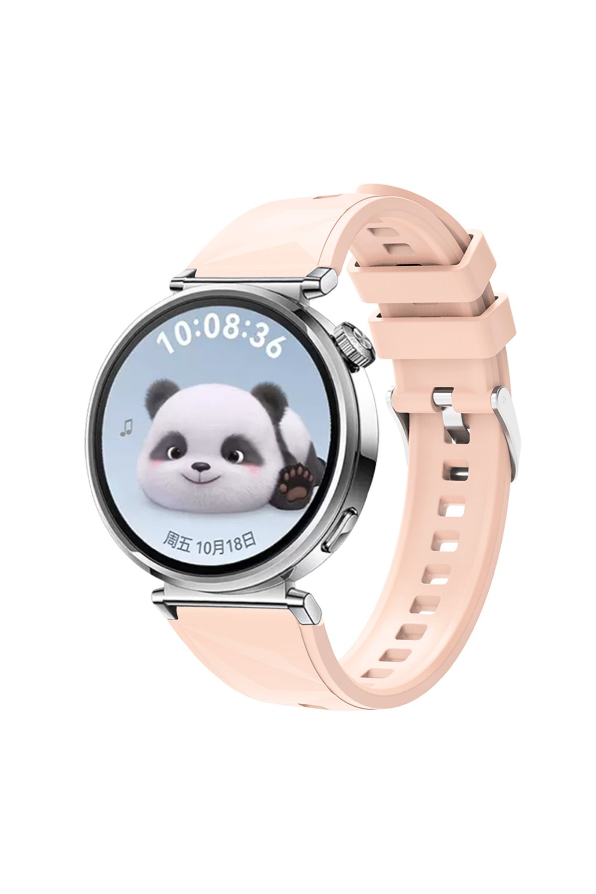 Strap U Huawei Watch GT4 /Huawei Watch GT5 Uyumlu 41mm Yumuşak Silikon Kordon 18mm Strap Esnek Kayış