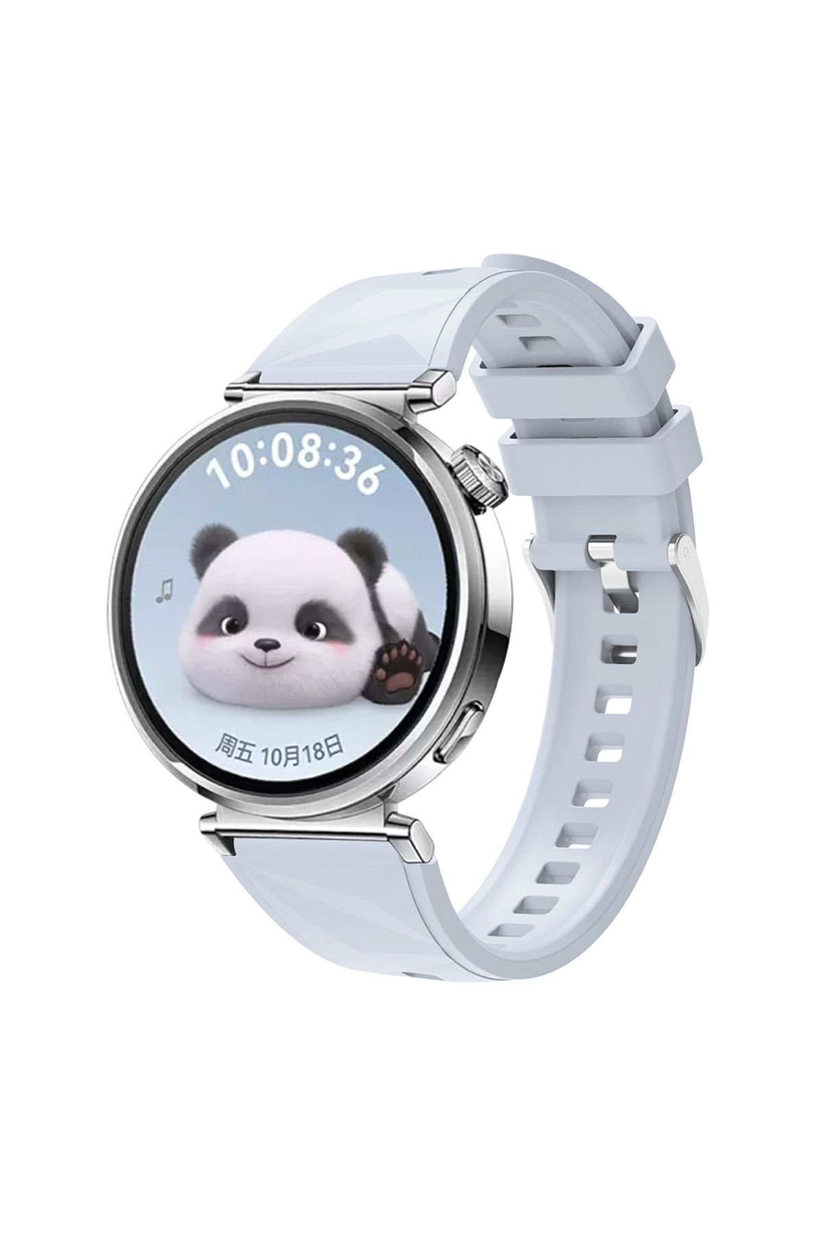 Strap U Huawei Watch GT4 /Huawei Watch GT5 Uyumlu 41mm Yumuşak Silikon Kordon 18mm Strap Esnek Kayış