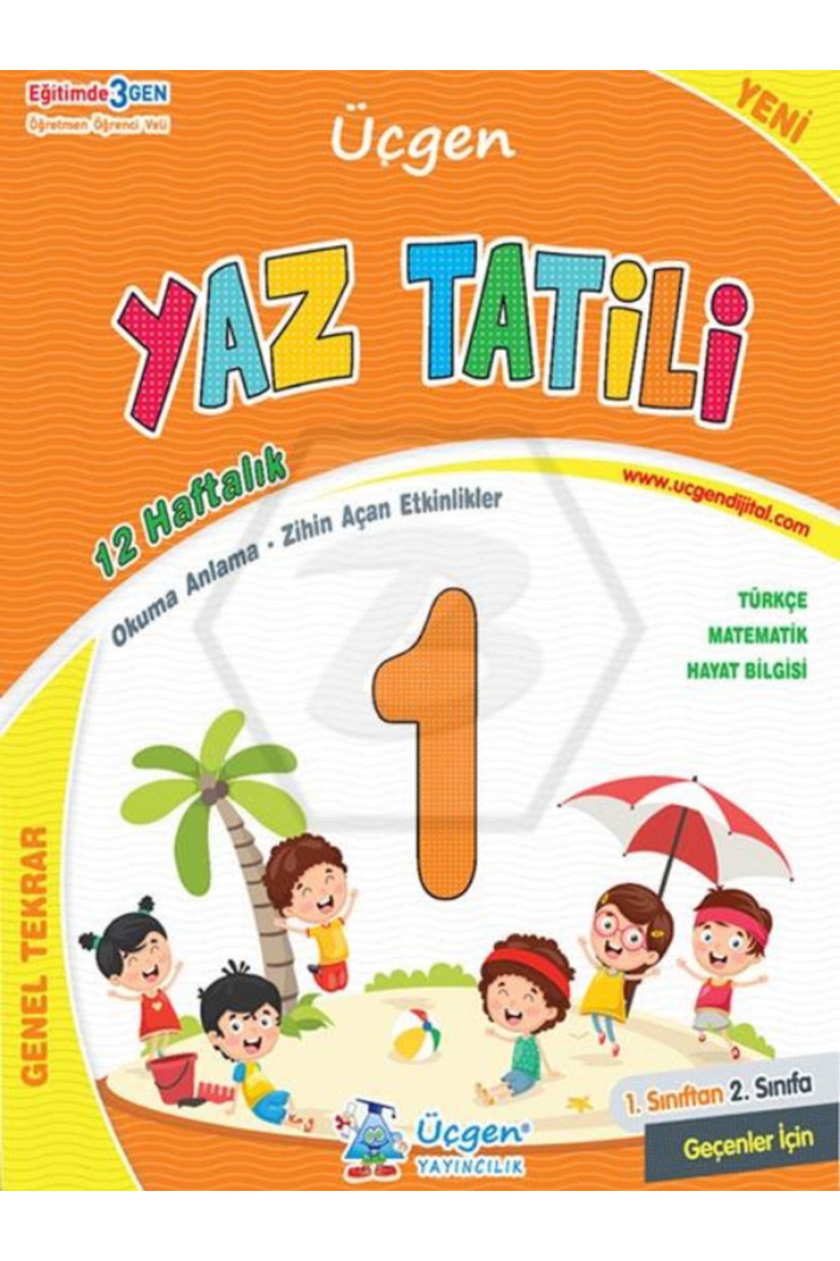Üçgen Yayıncılık 1. Sınıf YAZ TATİLİ 12 Haftalık Tekrar Çalışmaları