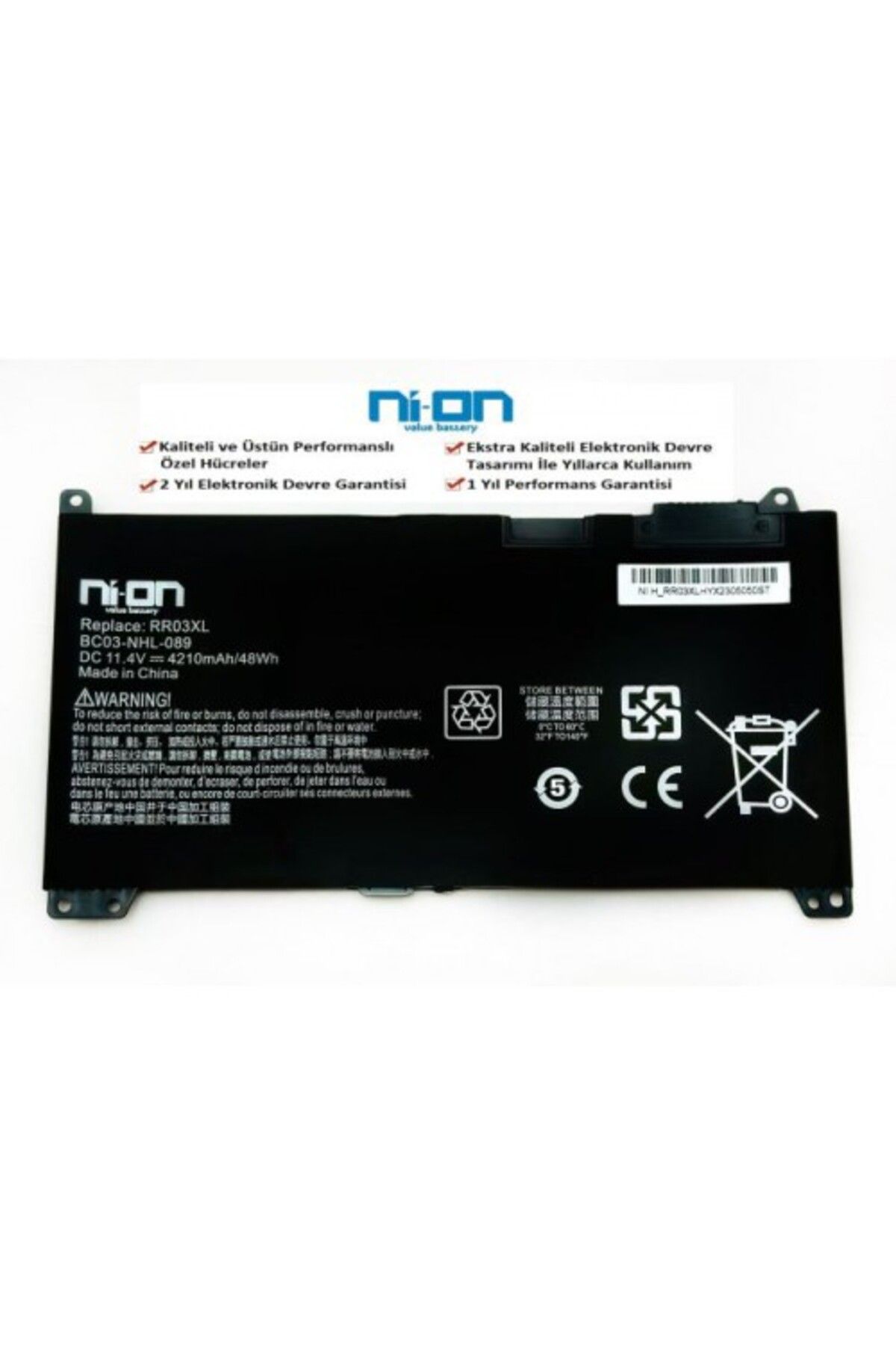 NION Hp ProBook 440 G4 uyumlu Notebook Batarya - Pil