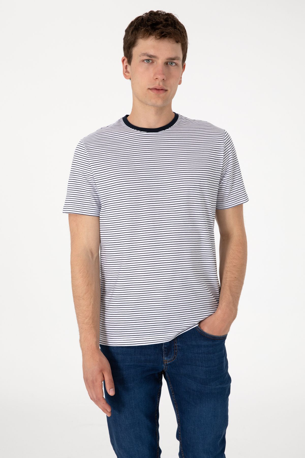 U.S. Polo Assn. Erkek Lacivert Tişört 50306898-VR033